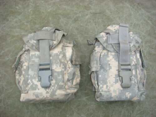 MOLLE II 1 QT Canteen Cover / General Purpose Pouch ACU - 2 Pack EXCELLENT