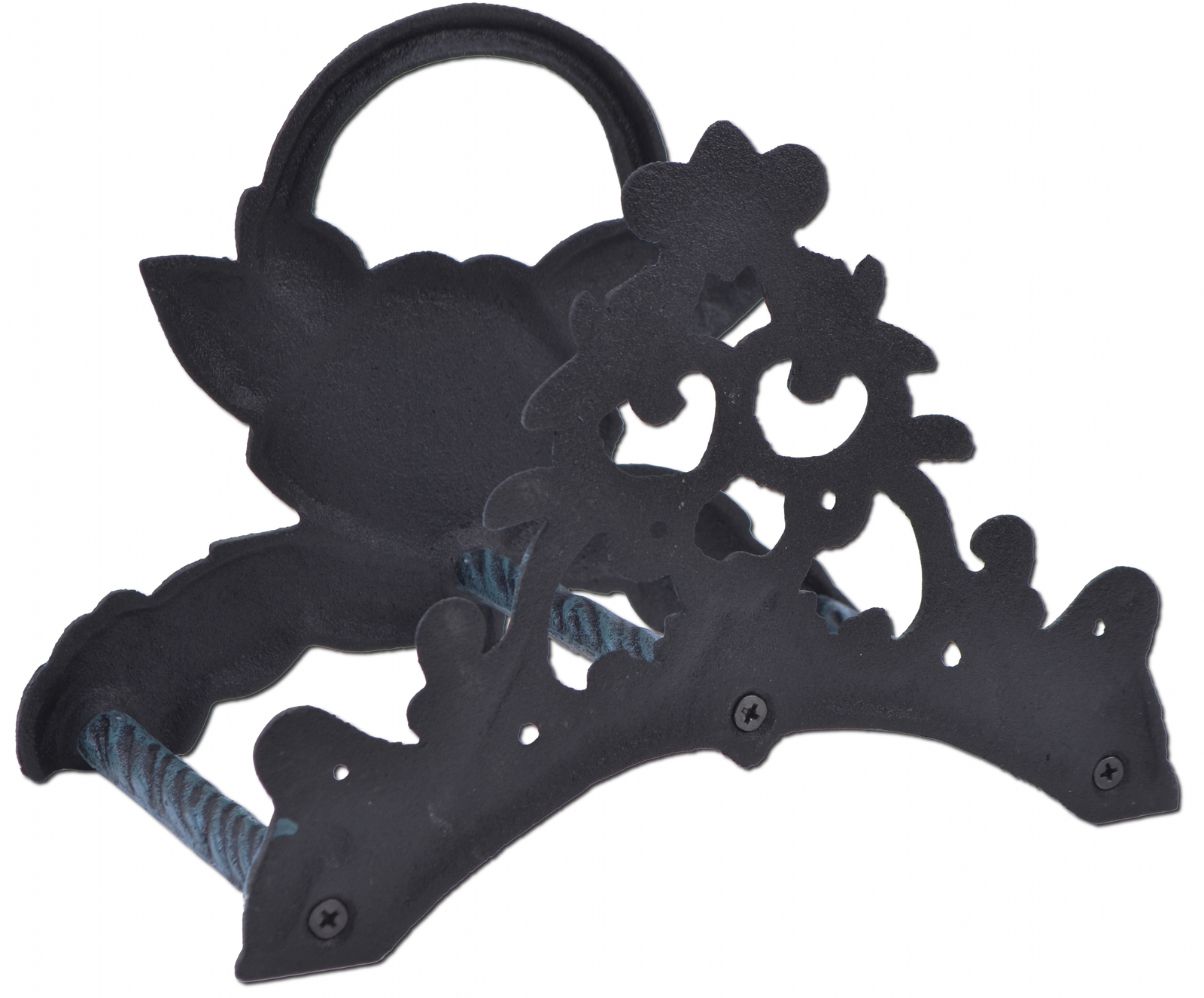 Garden Water Hose Holder Rose Flower Hanger Reel, New