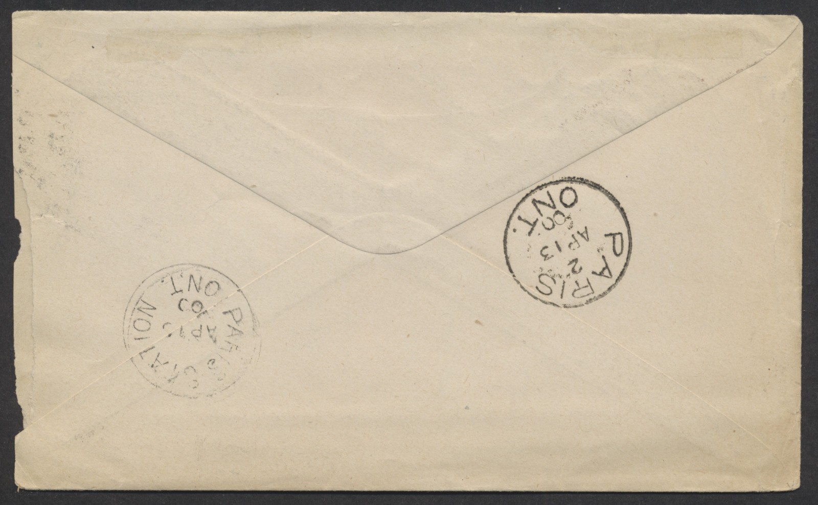 1900 McCormicks Jersey Cream Sodas Advertising Cover London to Paris ONT