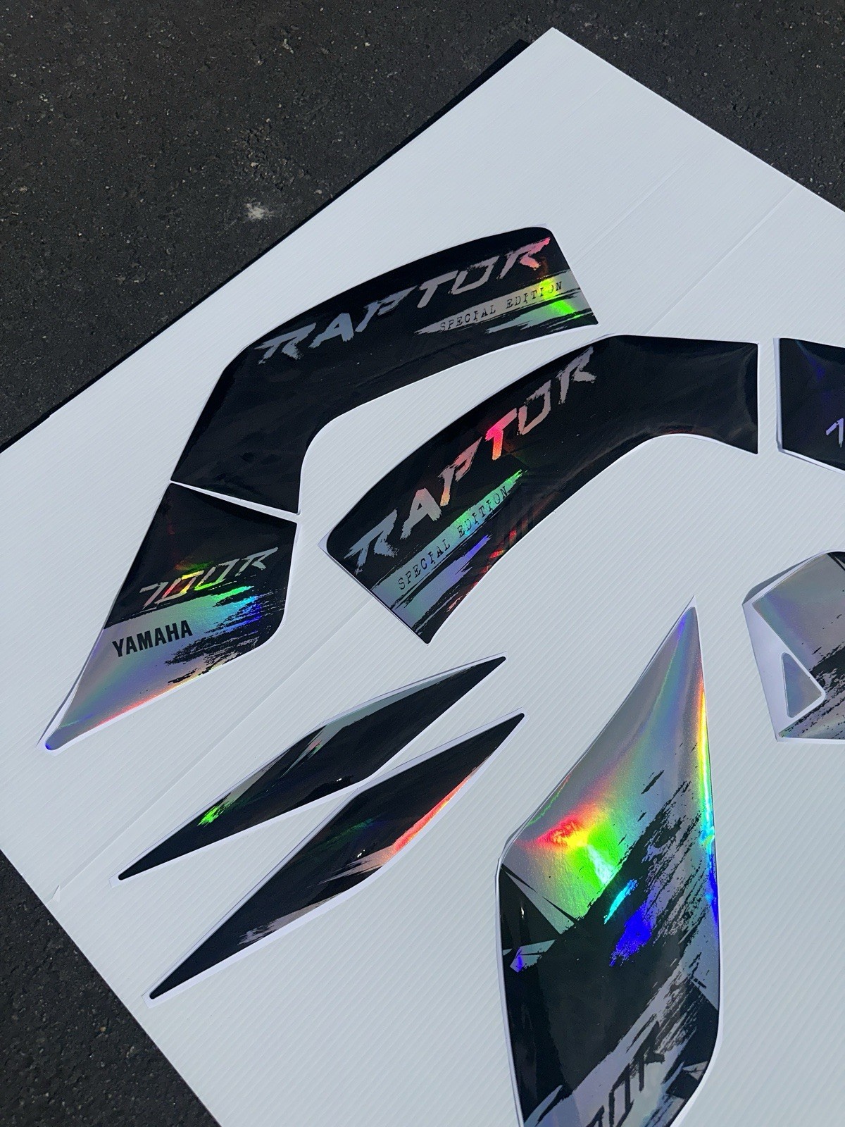 2022 YAMAHA RAPTOR 700R SE full graphics kit THICK AND HIGH GLOSS HOLOGRAPHIC