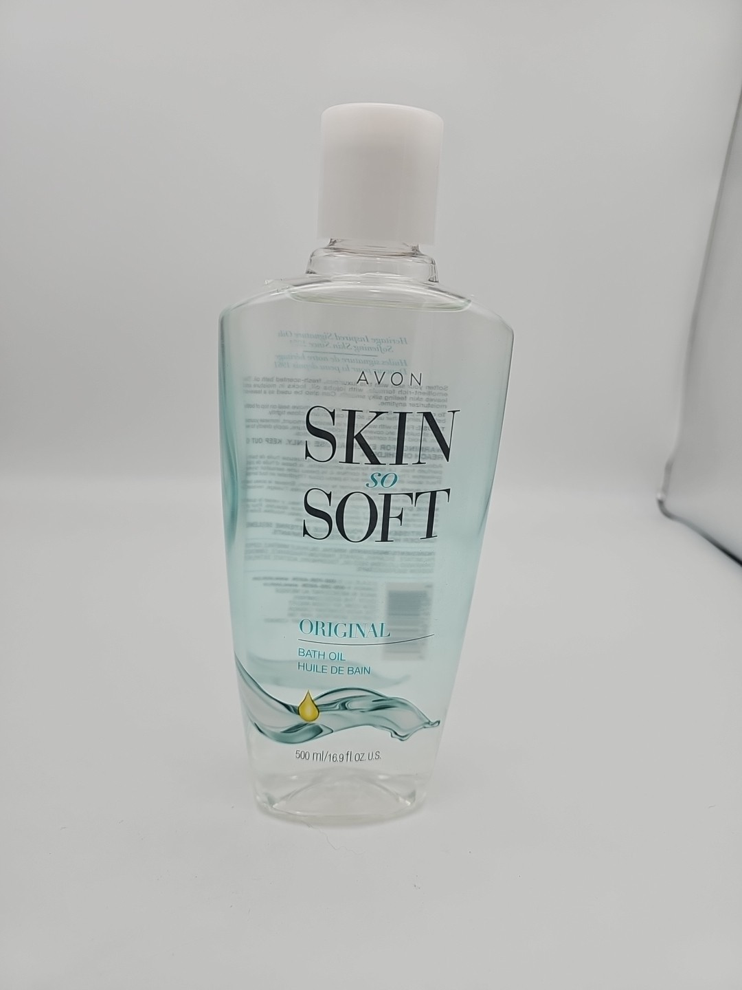 Avon Skin So Soft bath Oil bottle - Original - 16.9 oz
