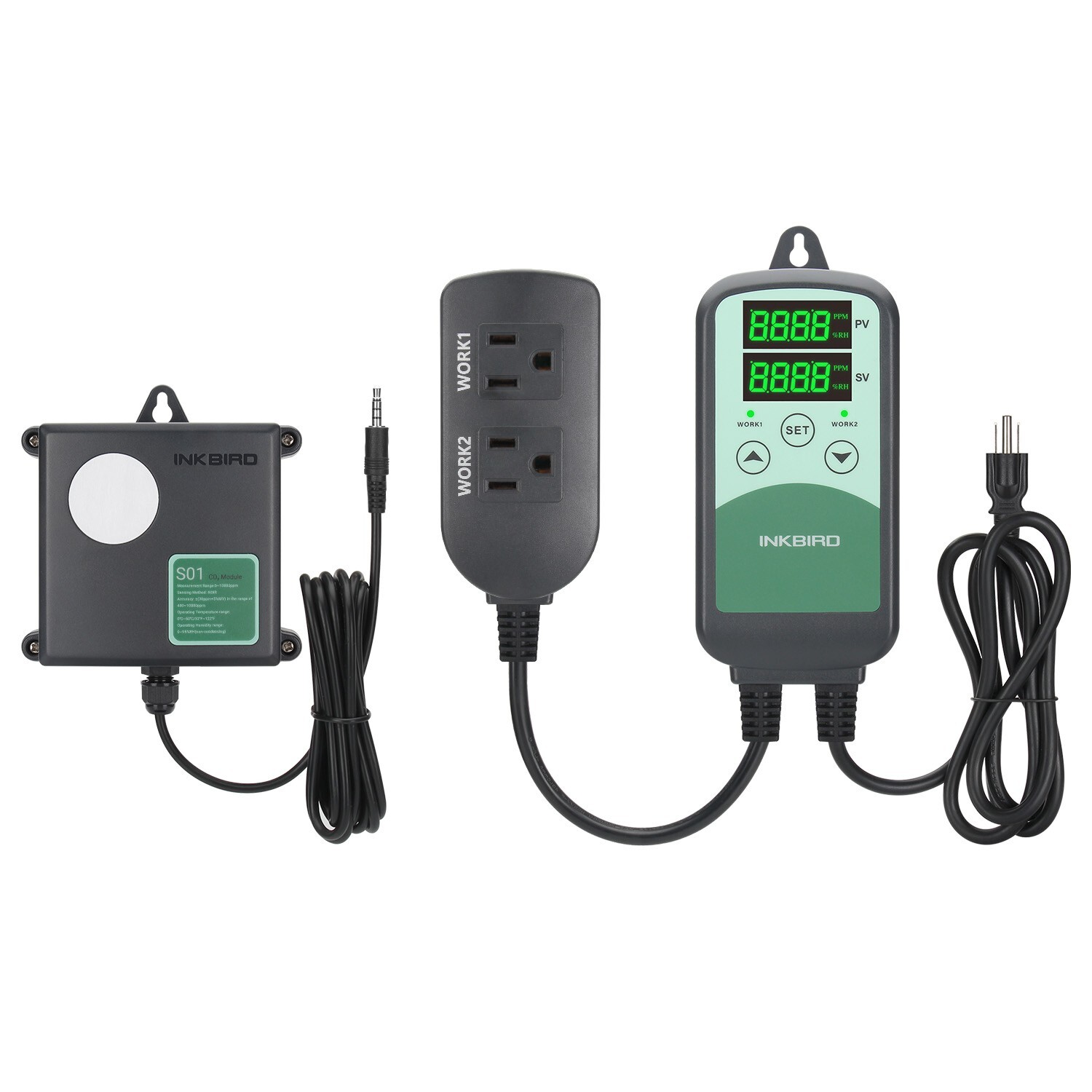 INKBIRD ICC500T Digital CO2 Controller Regulator for Greenhouse HVAC