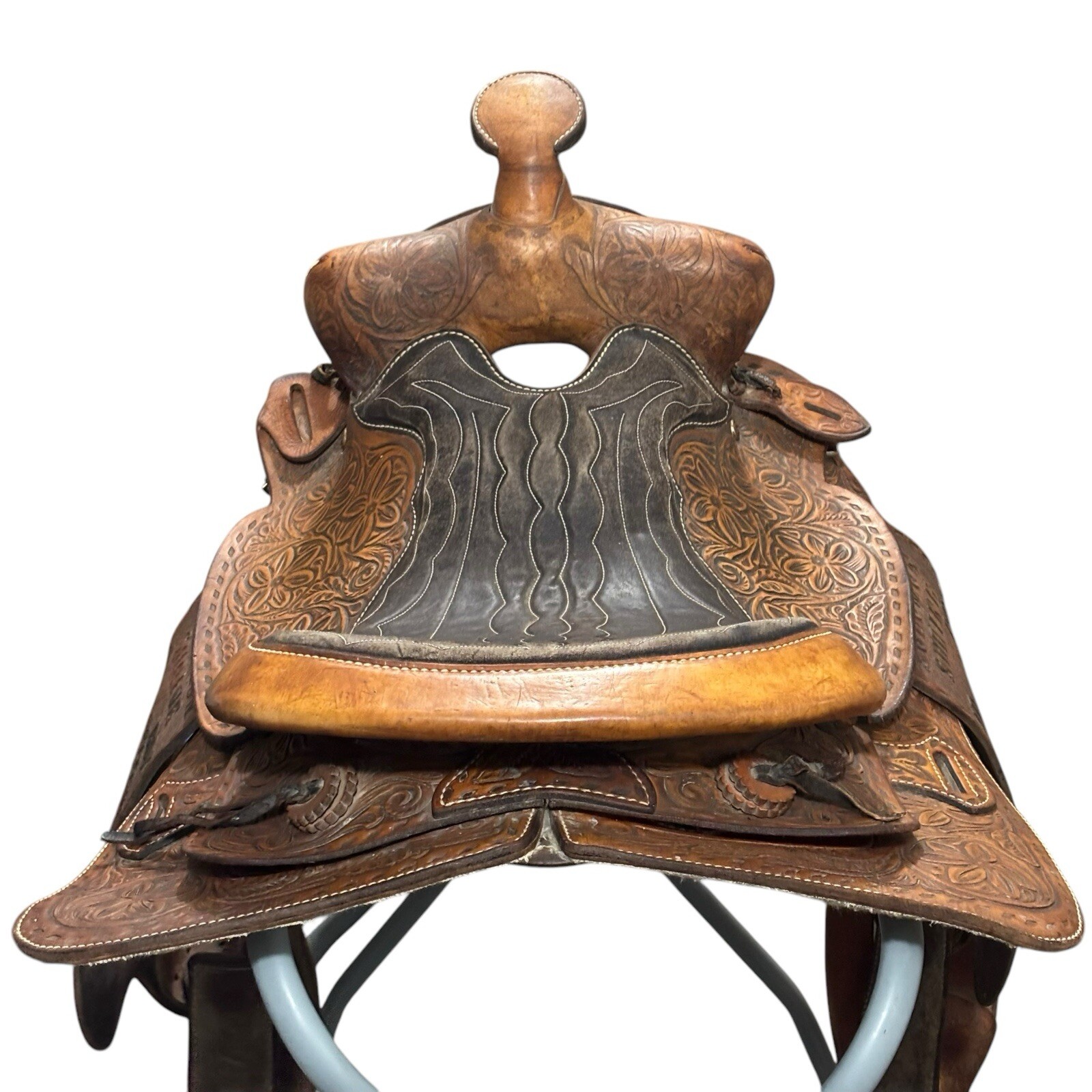 Antique Rider Buford Barrel Saddle 14” Western Rodeo Oil Kansas KS