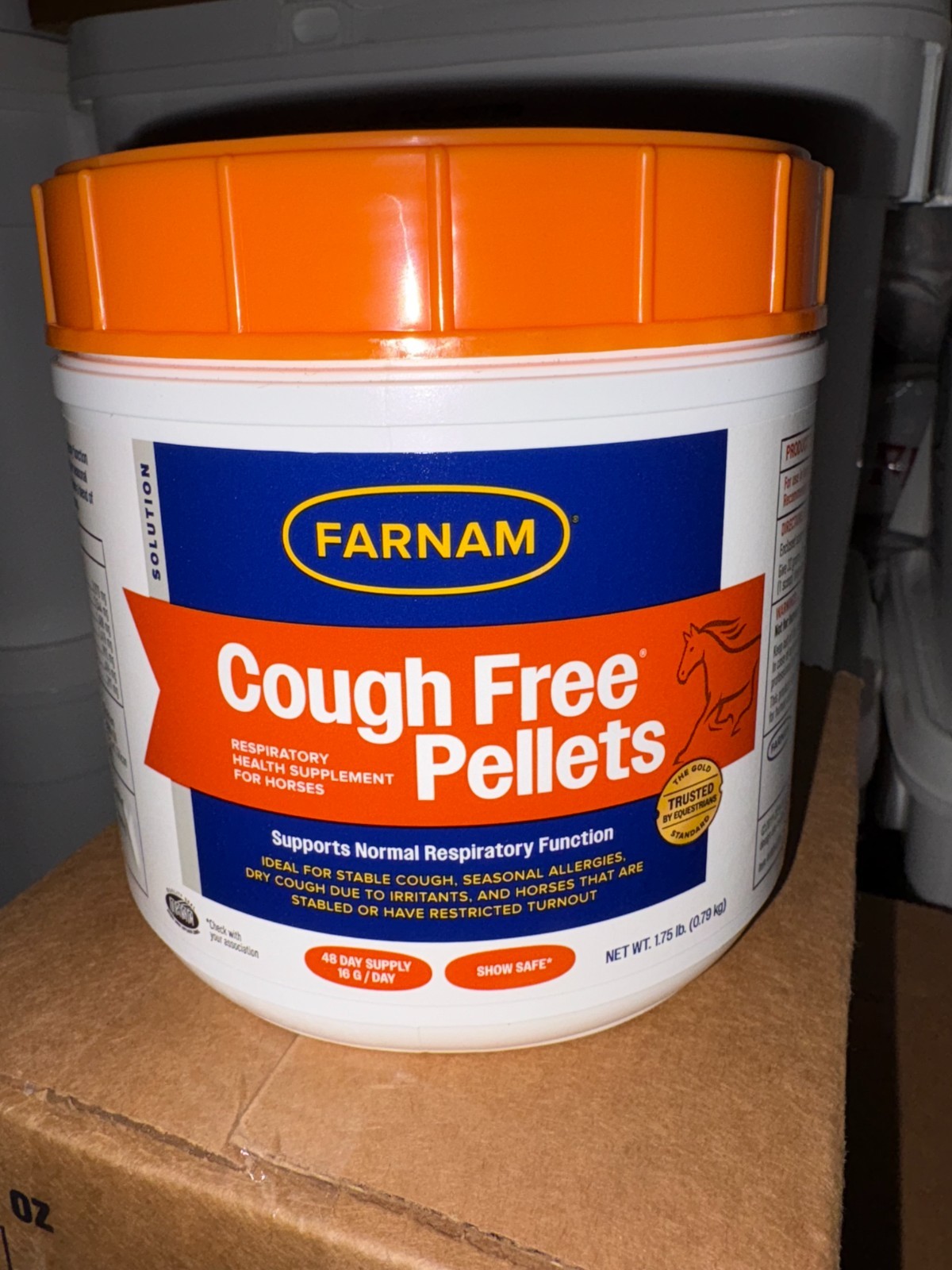 Farnam Cough Free Pellets for Horses 1.75 lb. Respiratory Support