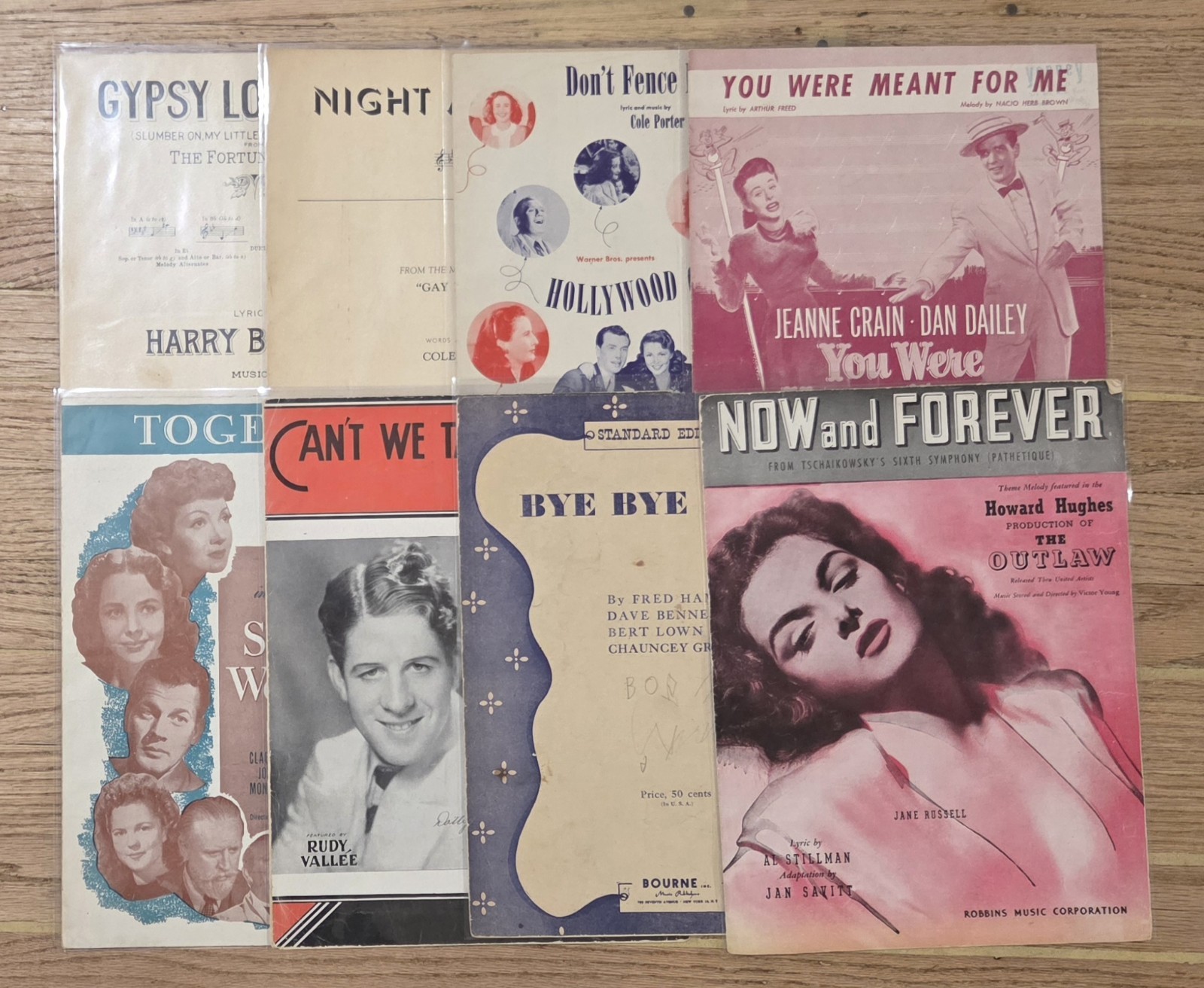 (8) Vintage Music Sheets Lot