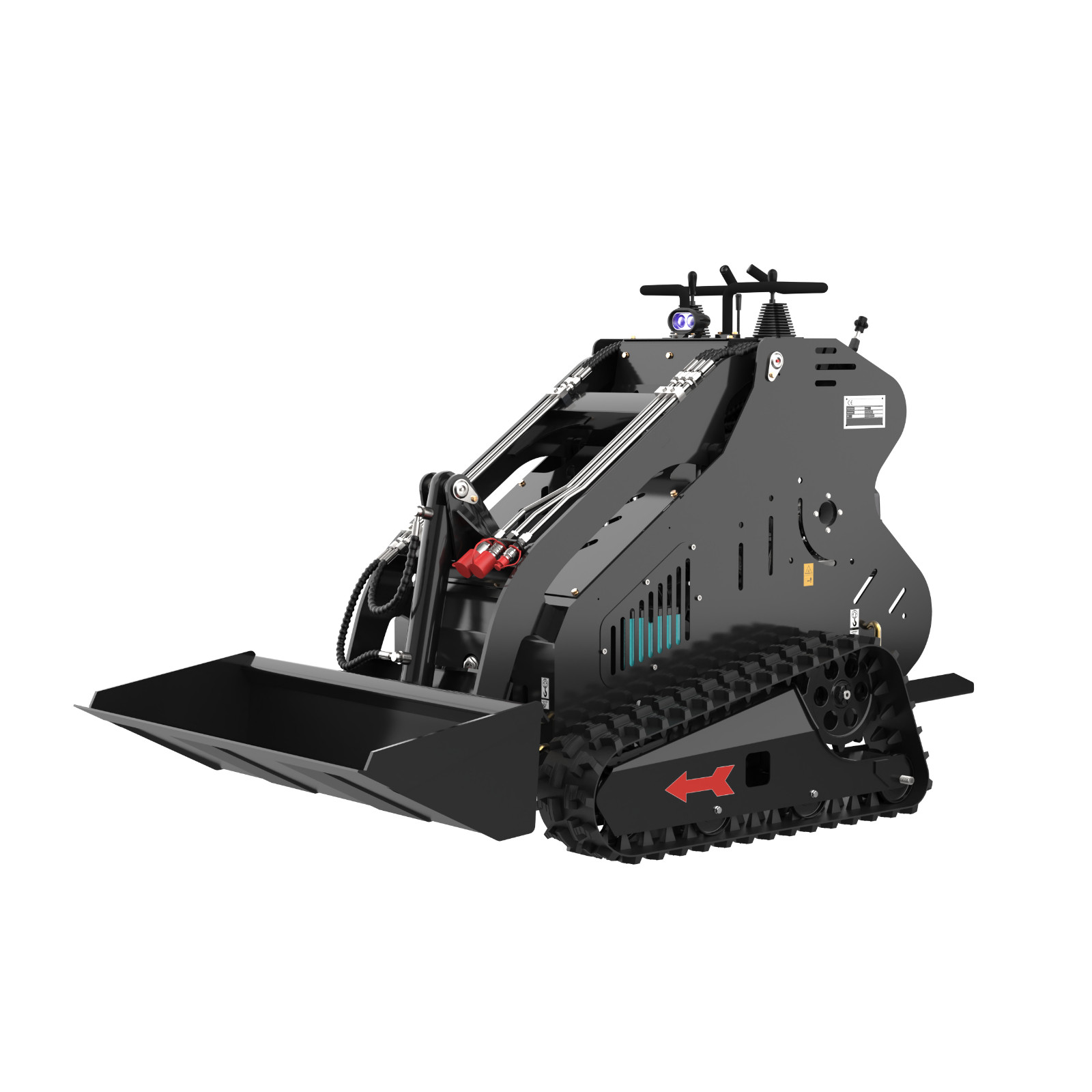 Mini Skid Steer Loader 13.5HP Tracked Compact Stand-On Loader