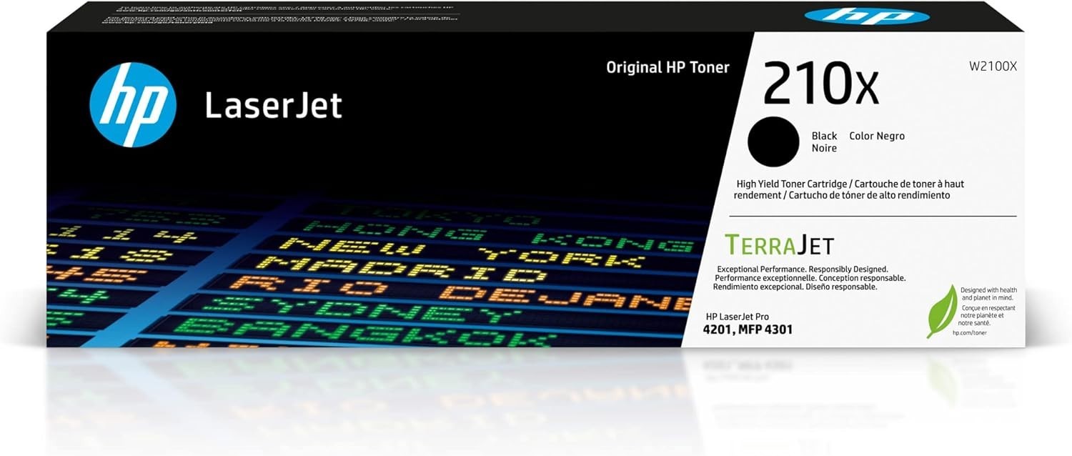 HP 210X Black High-Yield Toner Cartridge | W2100X