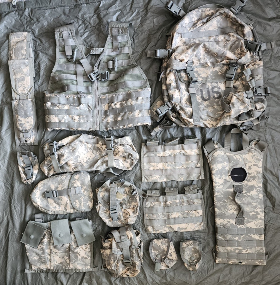 16 Piece Rifleman Kit MOLLE System - ACU (Complete Set) USGI U.S. ARMY