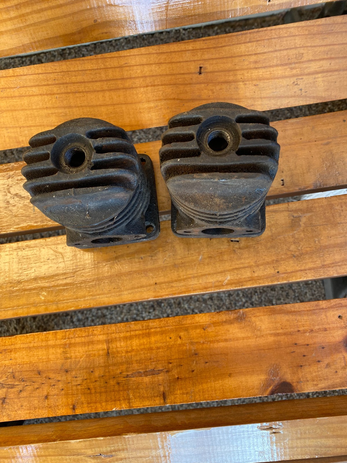 Maytag model 72 Twin Cylinder Gas Engine Cylinder Head Lot of 2