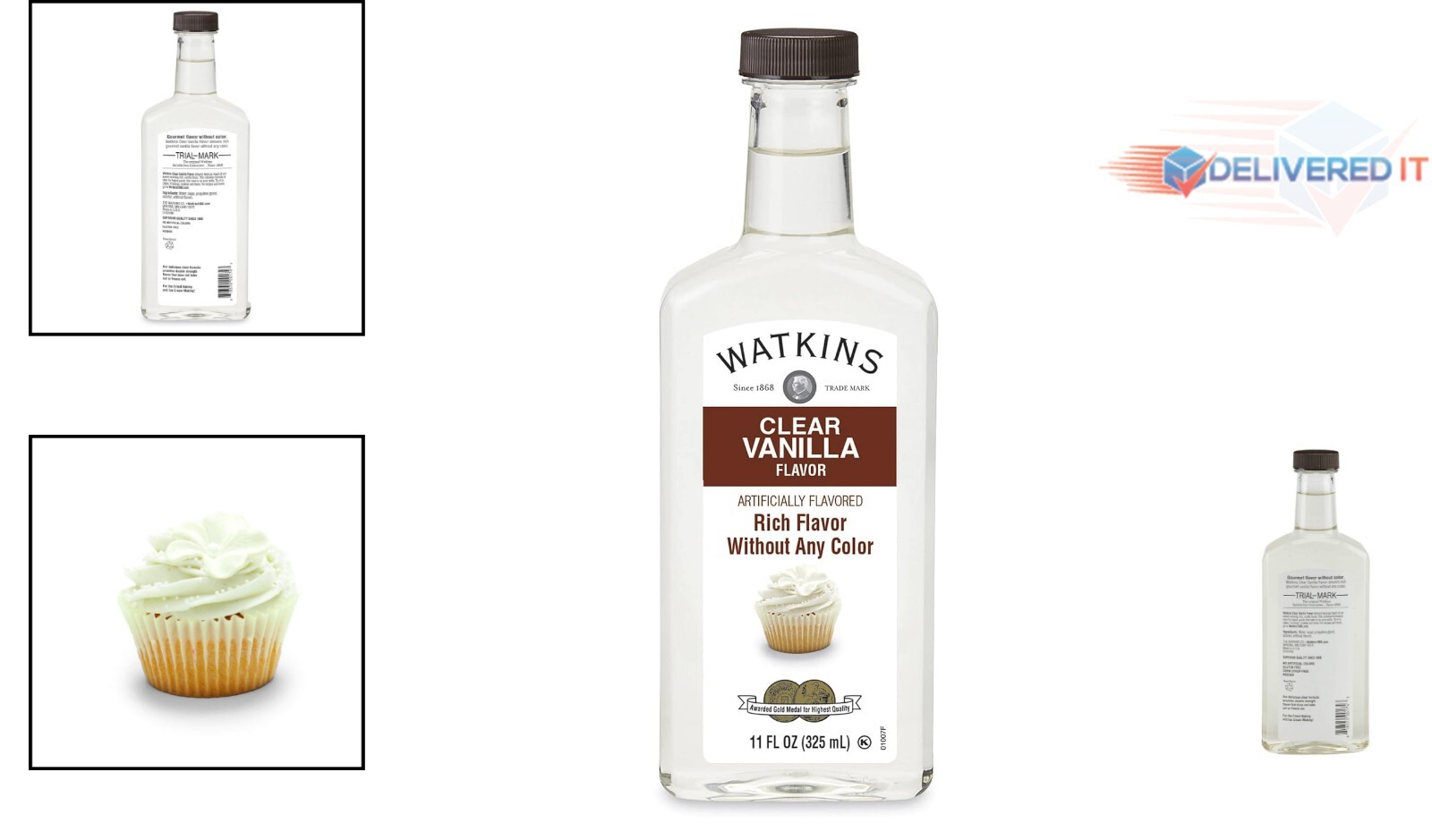 11 fl. oz Clear Vanilla Extract – No Artificial Colors, Non-GMO, Gluten-Free