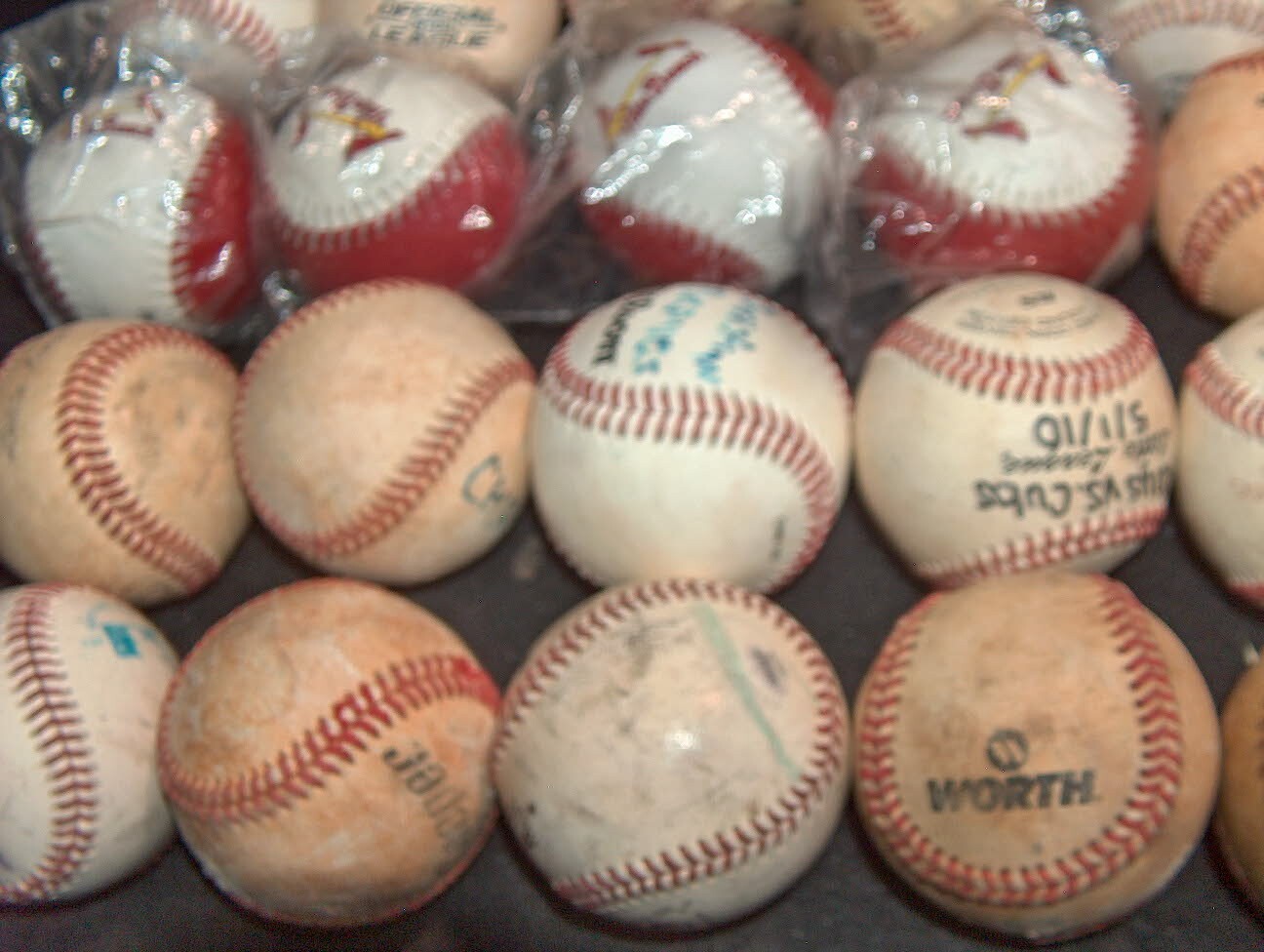 LOT OF 50 Used Baseballs Hitting Practice Balls mixed brands