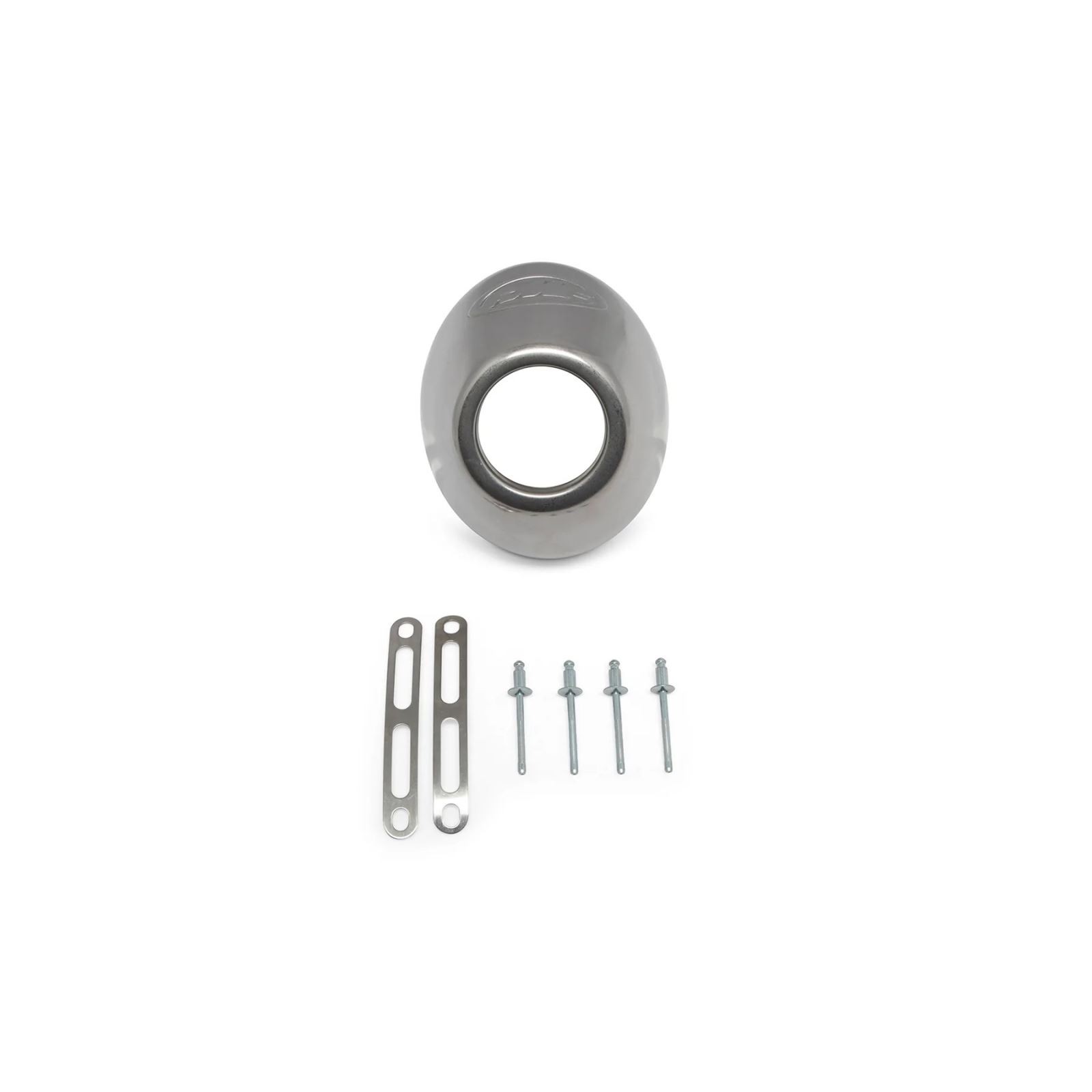 FMF Racing End Cap - Stainless Steel - Slash Cut - Powercore 4/Q4 040635
