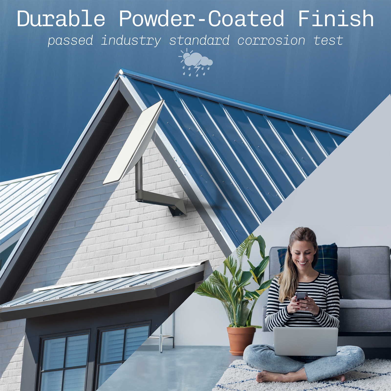 VIVO Long Arm Wall Mount Designed for Starlink Gen2 Internet Satellite Dish