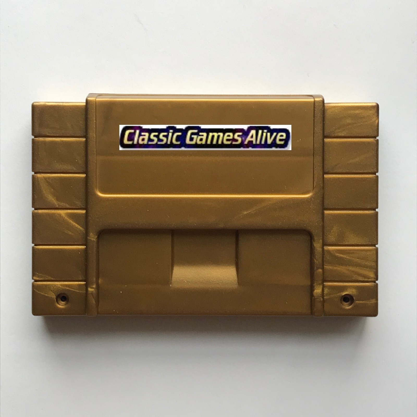 SNES Plastic Case Cart Shell Replacement Highest Quality - Super Nintendo GOLD