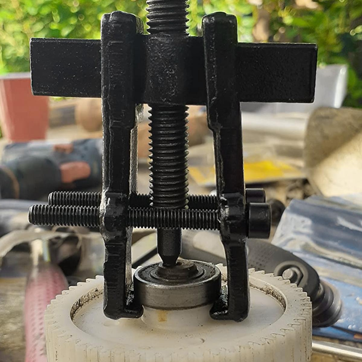 2" Two-claw Jaw Puller Mechanic Gear Bearing Steering Wheel Extractor Hand Tool