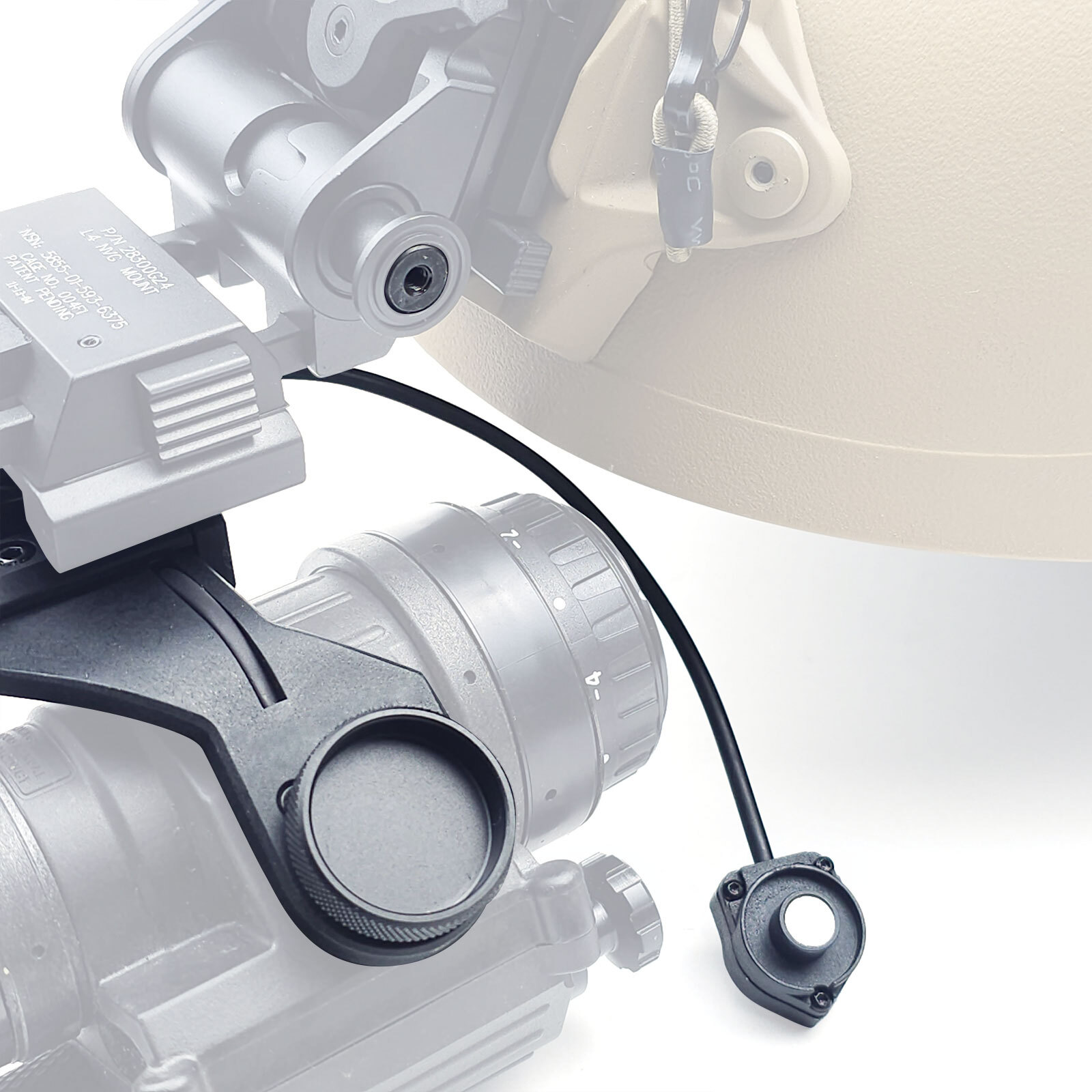 PVS-14 J Arm Auto ON/OFF Helmet NVG Mount Night Vision Dovetail Bracket US