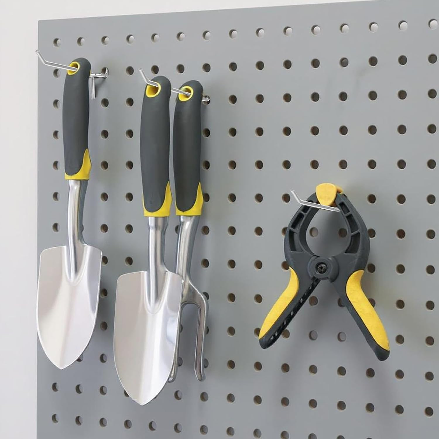 100 Pack 4 Inch Pegboard Hooks, Heavy Duty Metal Peg Board Accessories Fit 1/4"