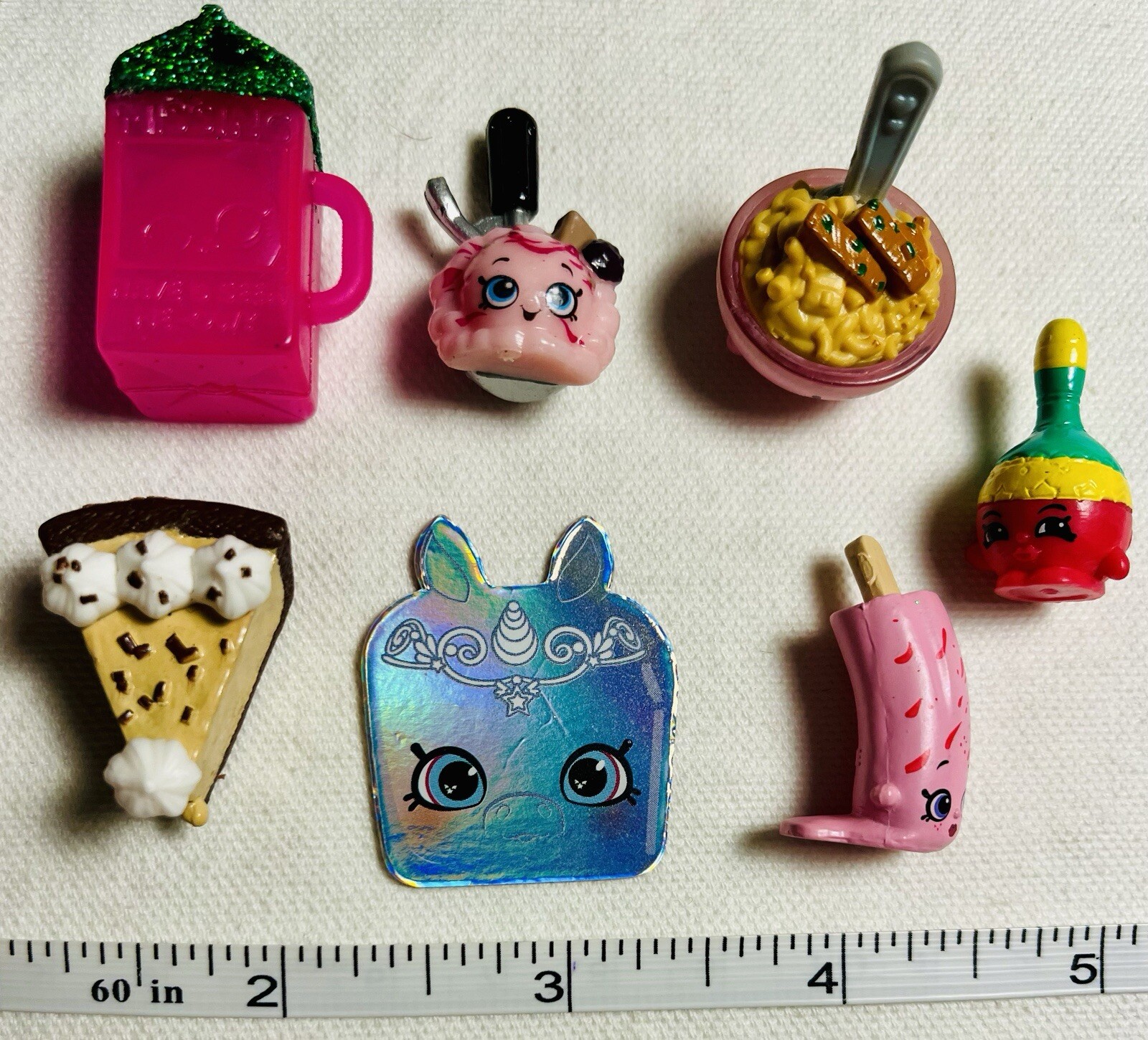 88 Piece + Girls Mixed Toy Lot Mini Dolls Pets Toys Food Mini Brands Figurines +