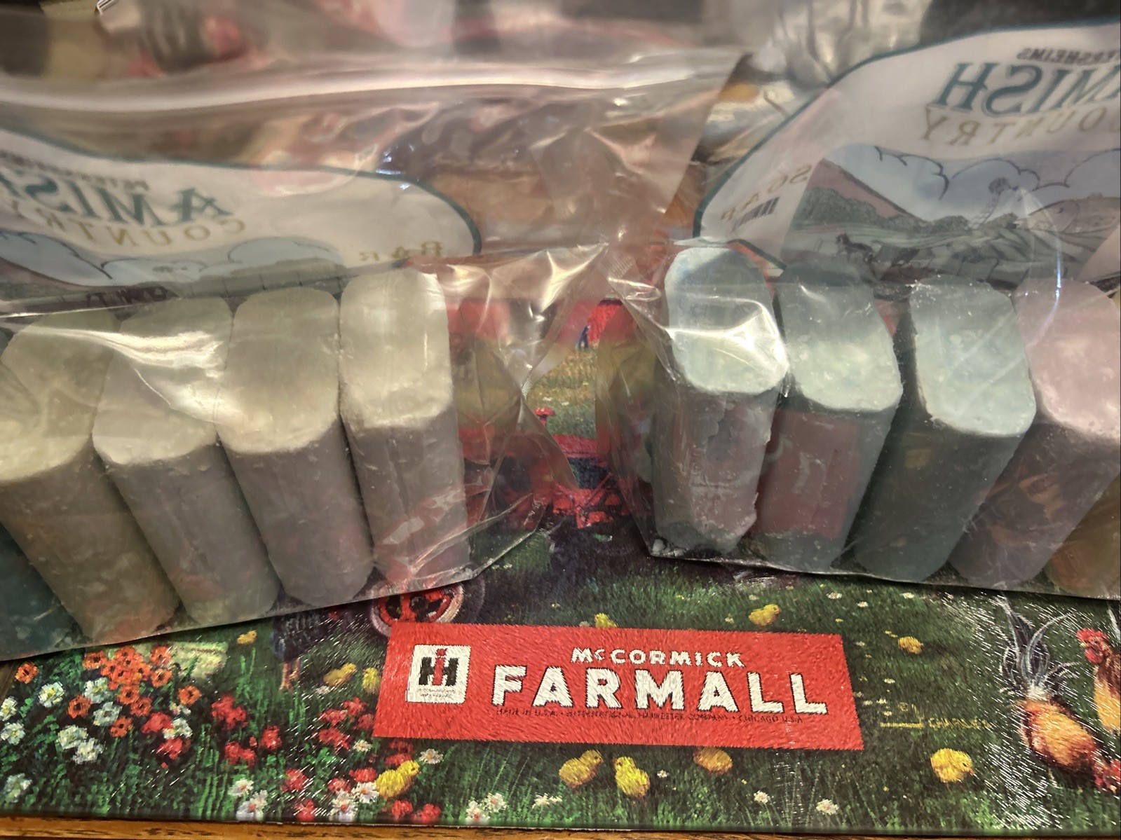 Amish Soap Mixed Colors 2 Bags 10 Bars Scented Amazing Soap