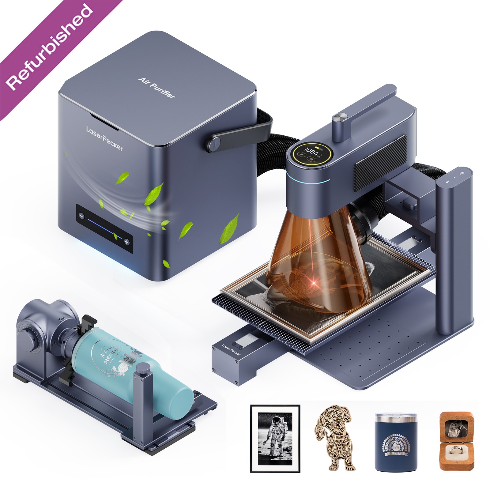 Refurbished LaserPecker LP4 Laser Engraver Cutting Machine DIY Marker Metal Wood