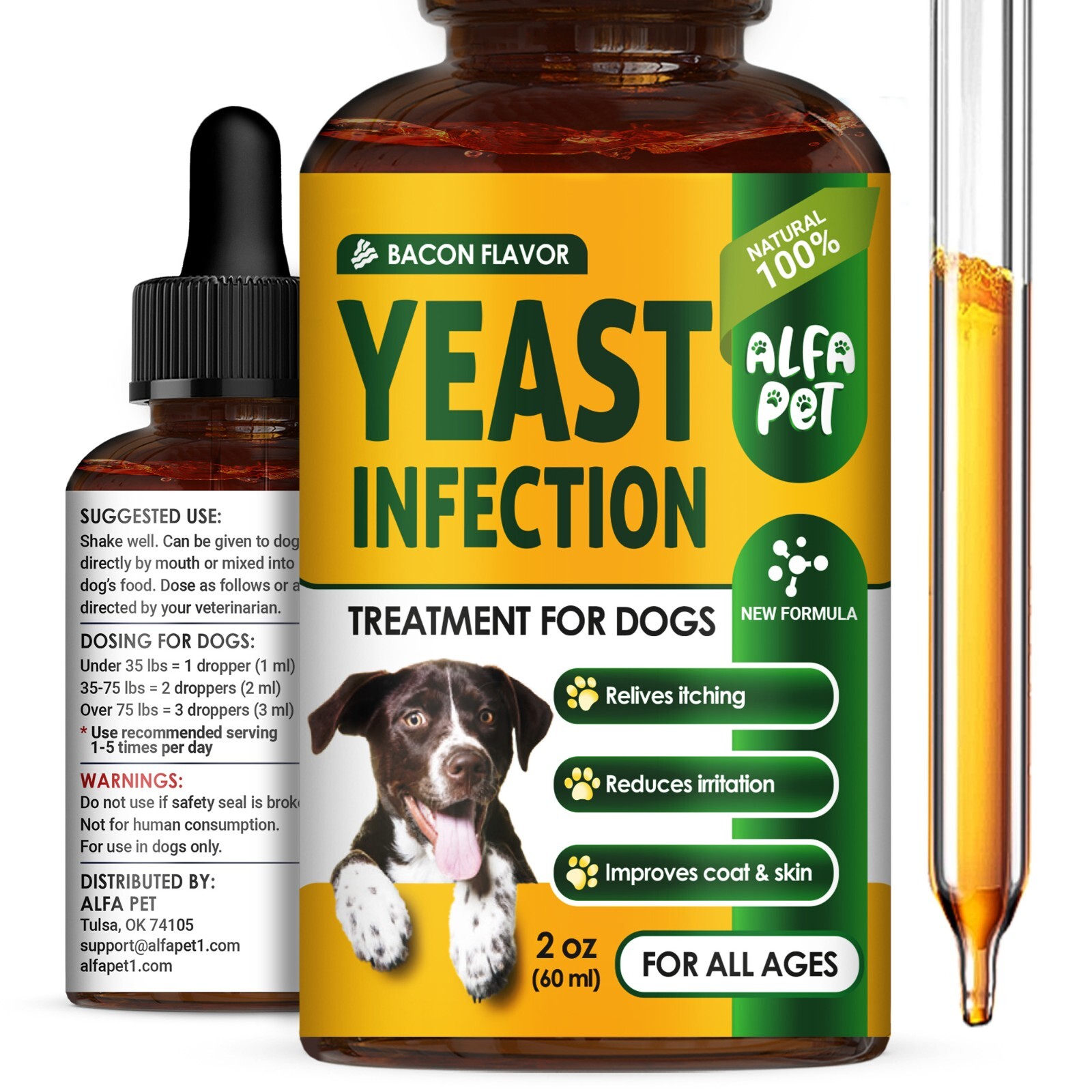 Natural Yeast Infection Treatment for Dogs | Itchy Skin & Ear Relief