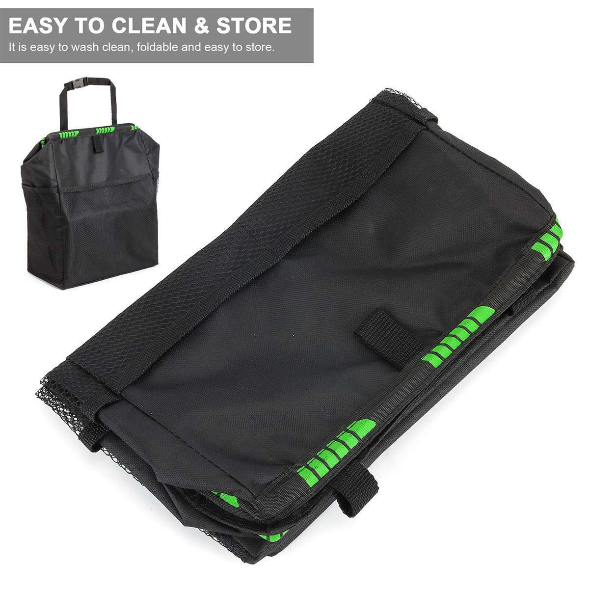 Car Trash Can Garbage Bin Bag Organizer for Vehicles Leak Waterproof Portable US