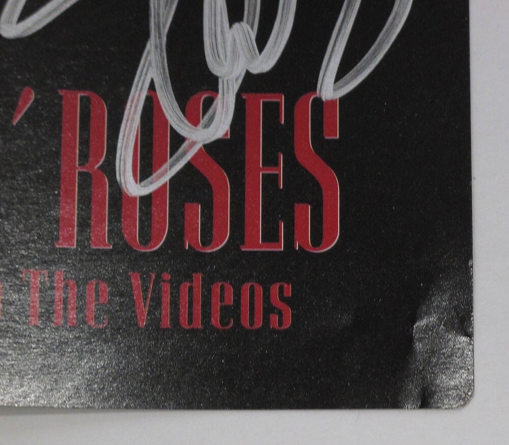 Slash & Steven Adler signed GNR "GUNS N' ROSES" DVD Welcome To Videos JSA COA