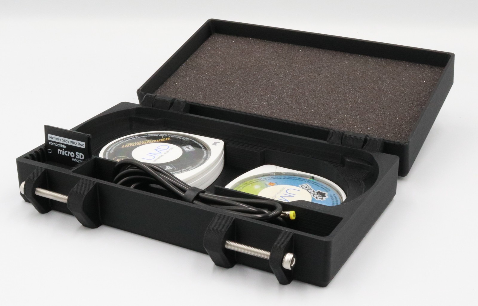 PSP 2000 & 3000 Compatible Protective Carrying Case - Holds 6 + 1 Games