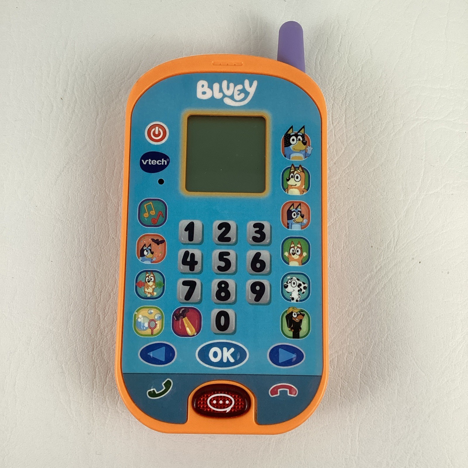 VTech Bluey Ring Ring Phone Preschool Toddler Learning Toy Character Activity