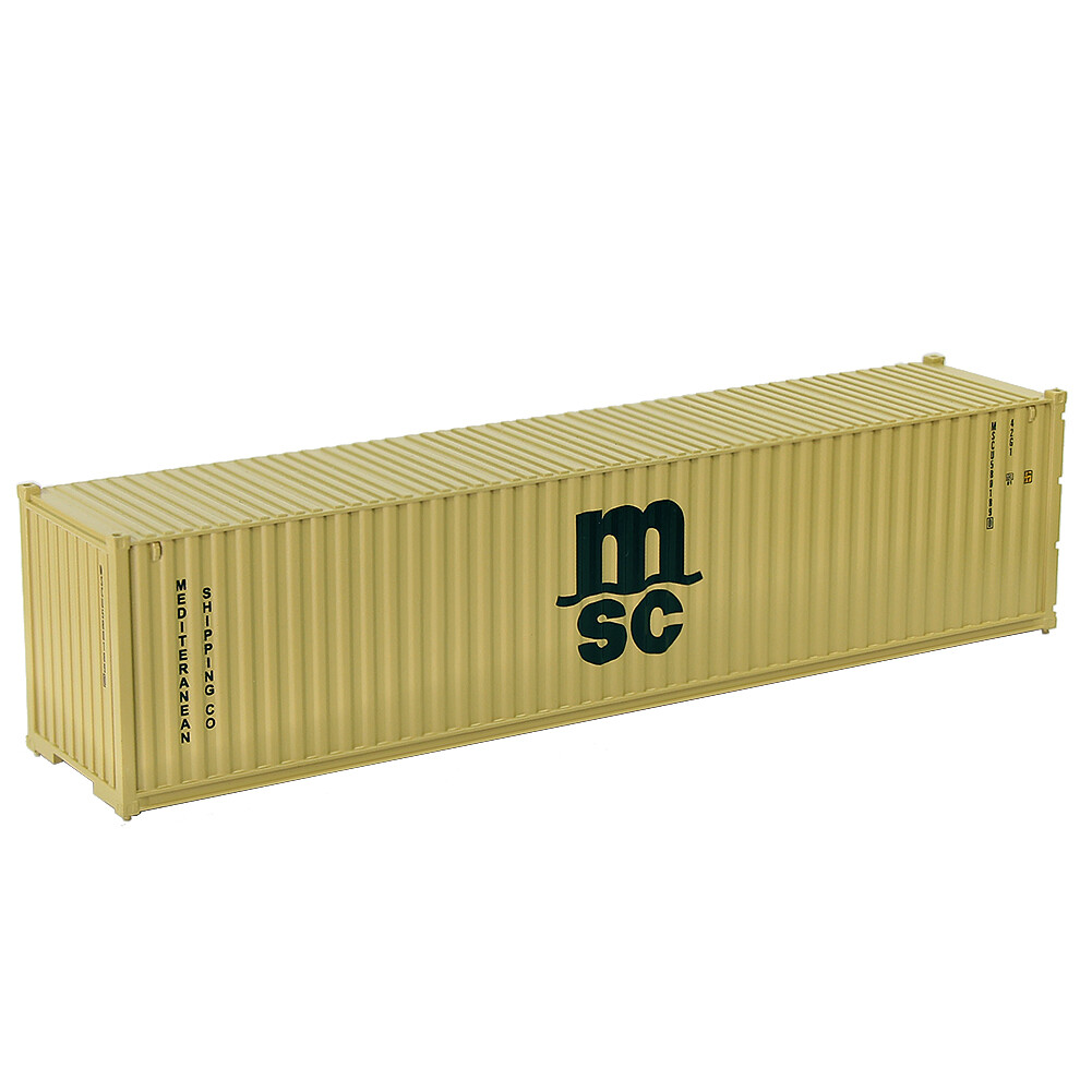 3pcs HO Scale 40ft Containers 1:87 Shipping Container Different Freight Car Lot