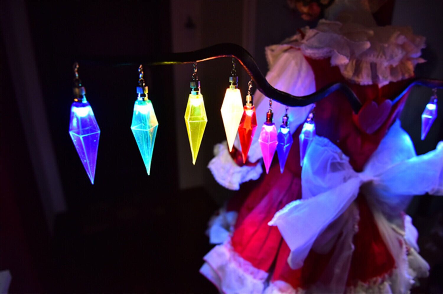 Touhou Project Flandre Scarlet Wing Shine Halloween Cosplay Prop Girl Accessory