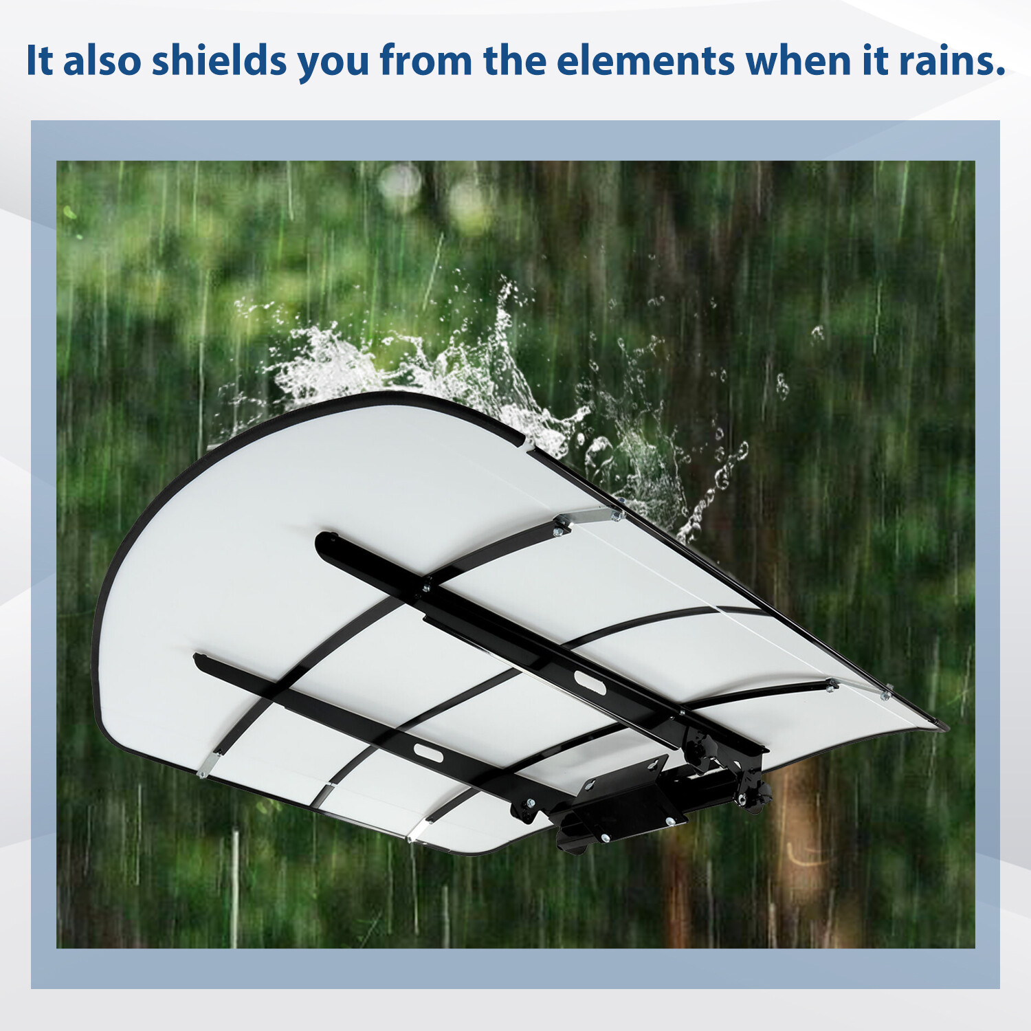 White Tuff Top Tractor Canopy 48" X 52" For 2" x 2" or 2" x 3" ROPS