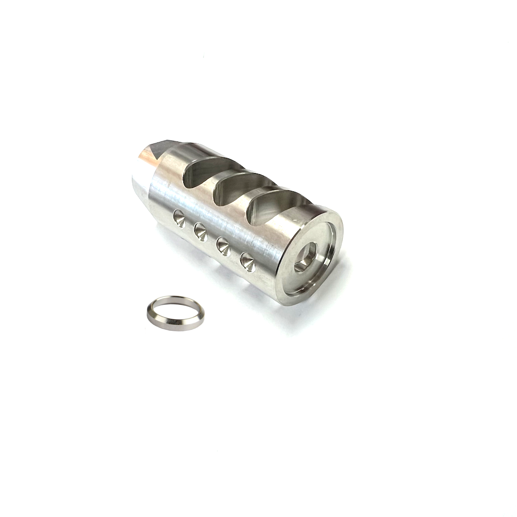 Stainless Steel .308 /308 Competition Muzzle Brake 5/8x24 Thread w/ Washer U.S.