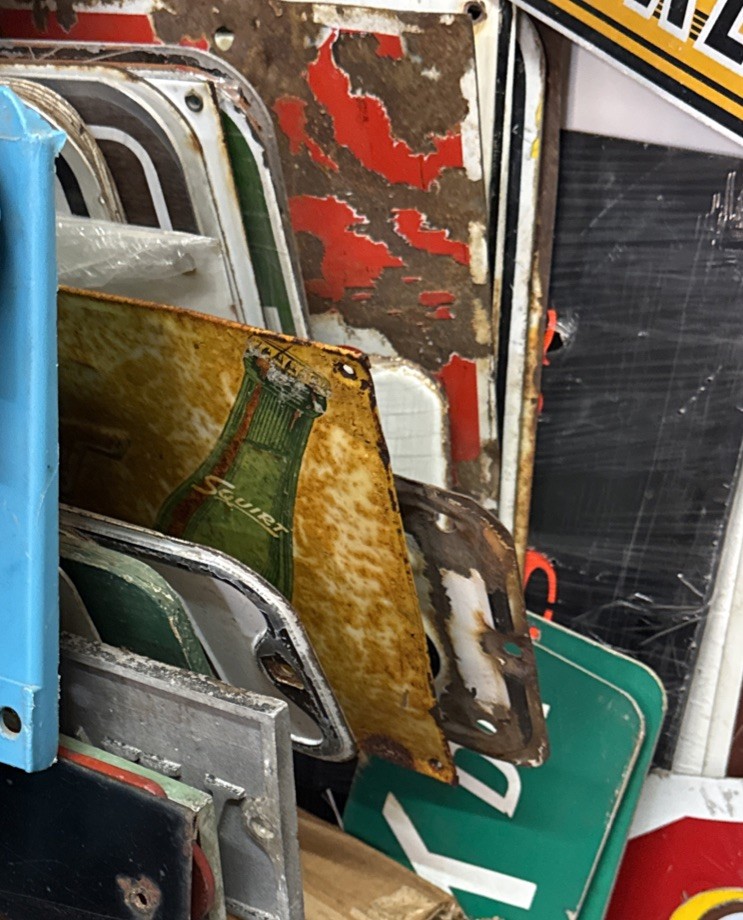 Original 1951 Squirt Soda Metal Advertising Sign 9 1/2 X 27 1/2”