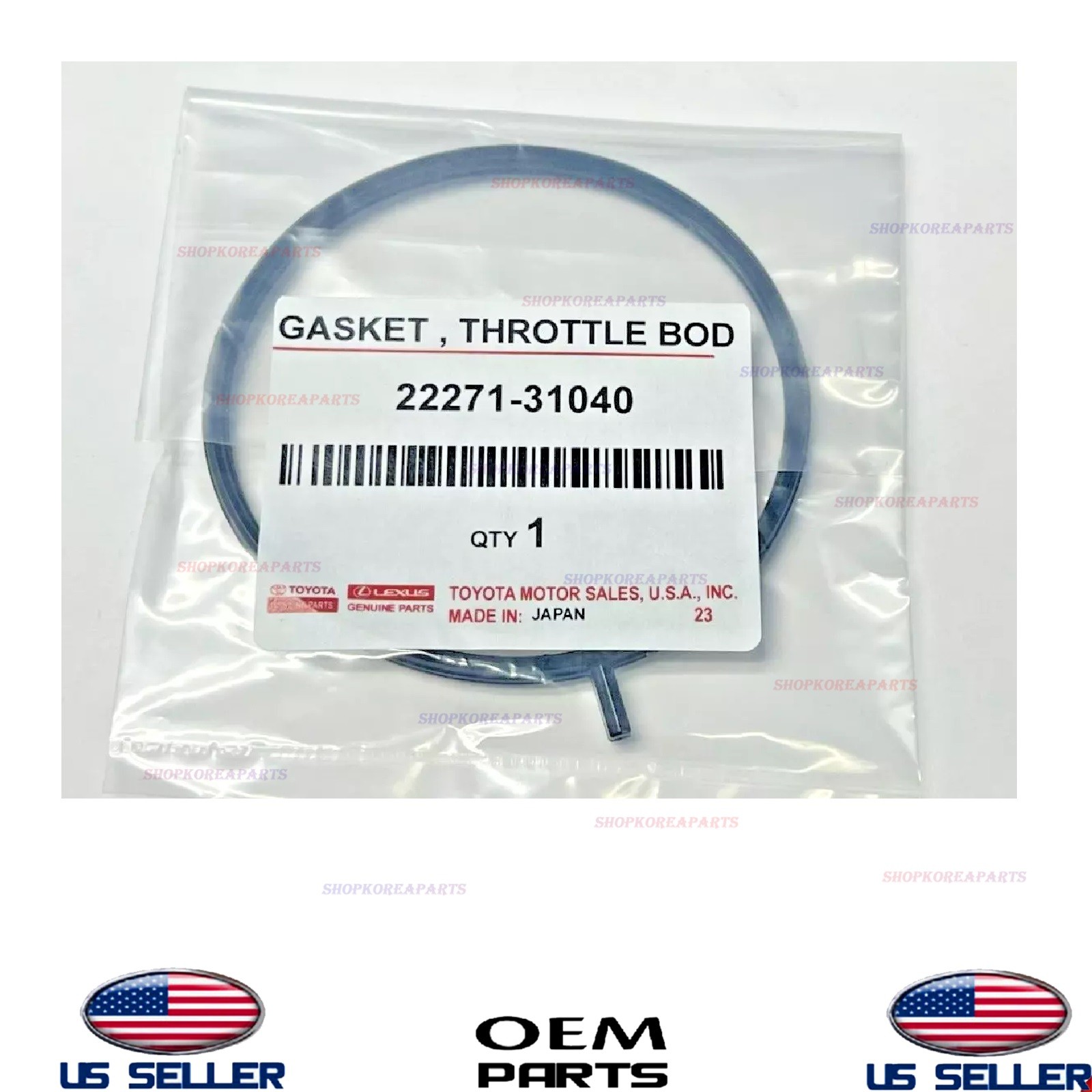 Genuine OEM Throttle Body Gasket 2005-2024 Toyota Lexus 22271-31040