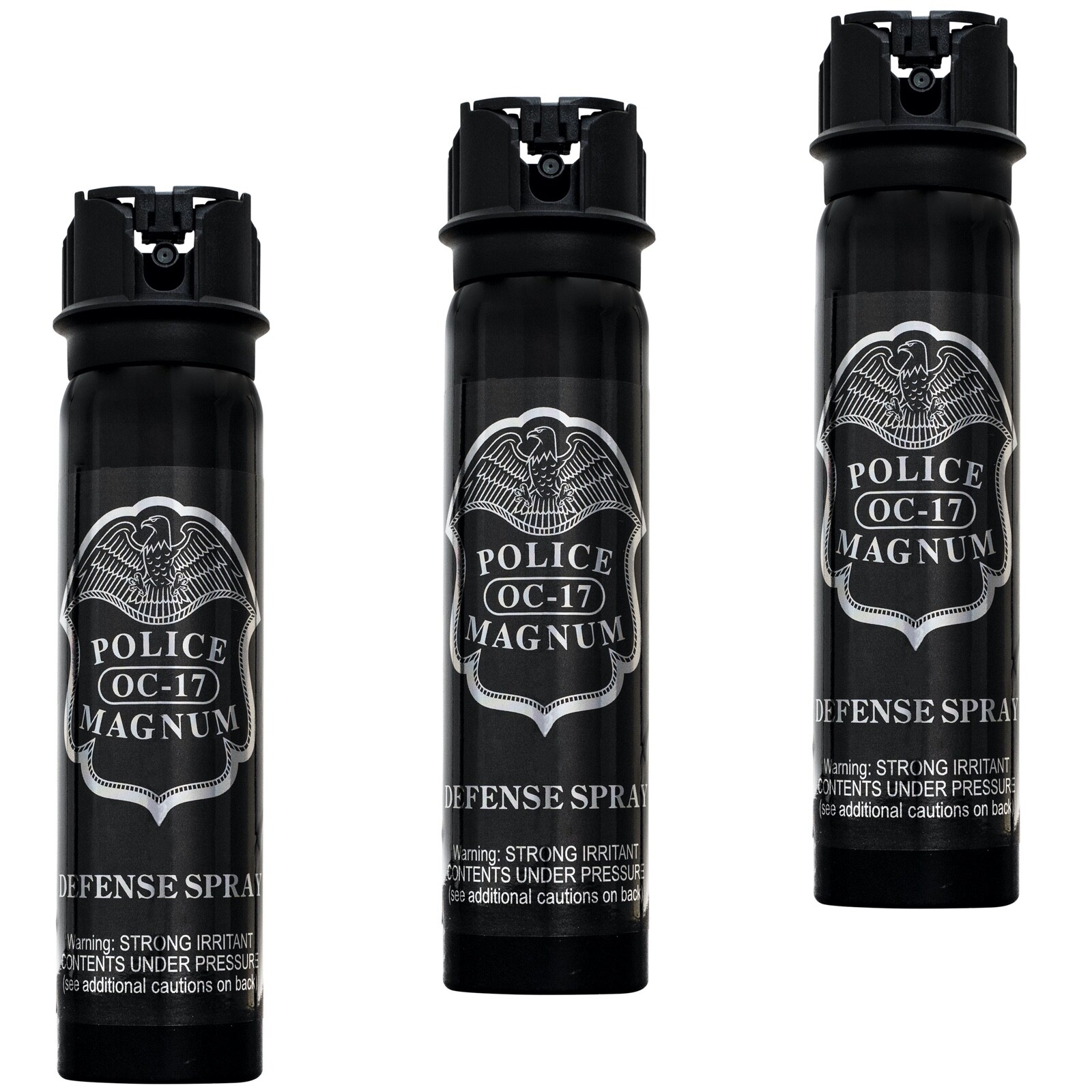 3 PACK Police Magnum pepper spray 5oz Stream FlipTop Defense Security Protection