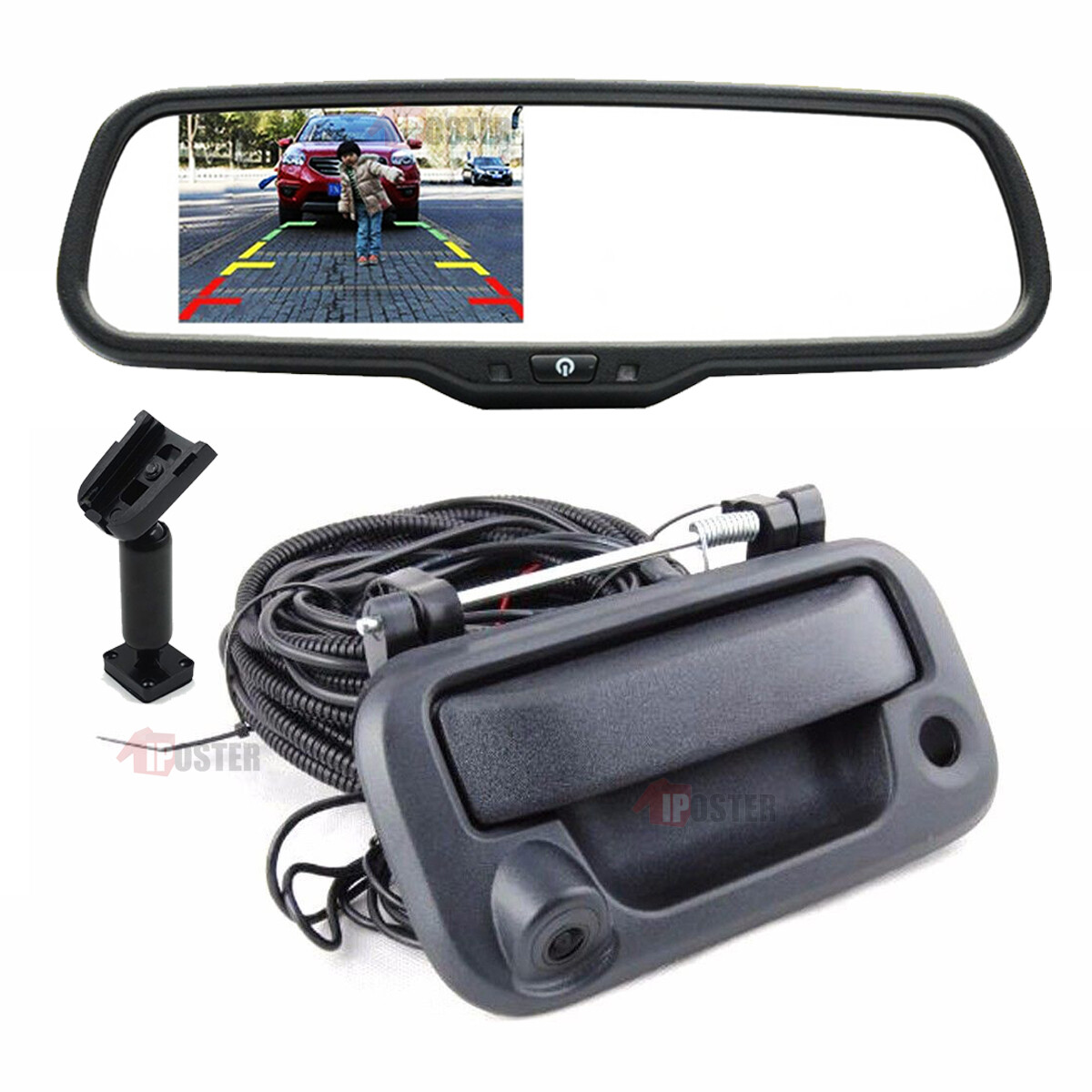 Backup camera & rear view monitor 4.3" for Ford F150 2005-14, F250 F350 2008-16