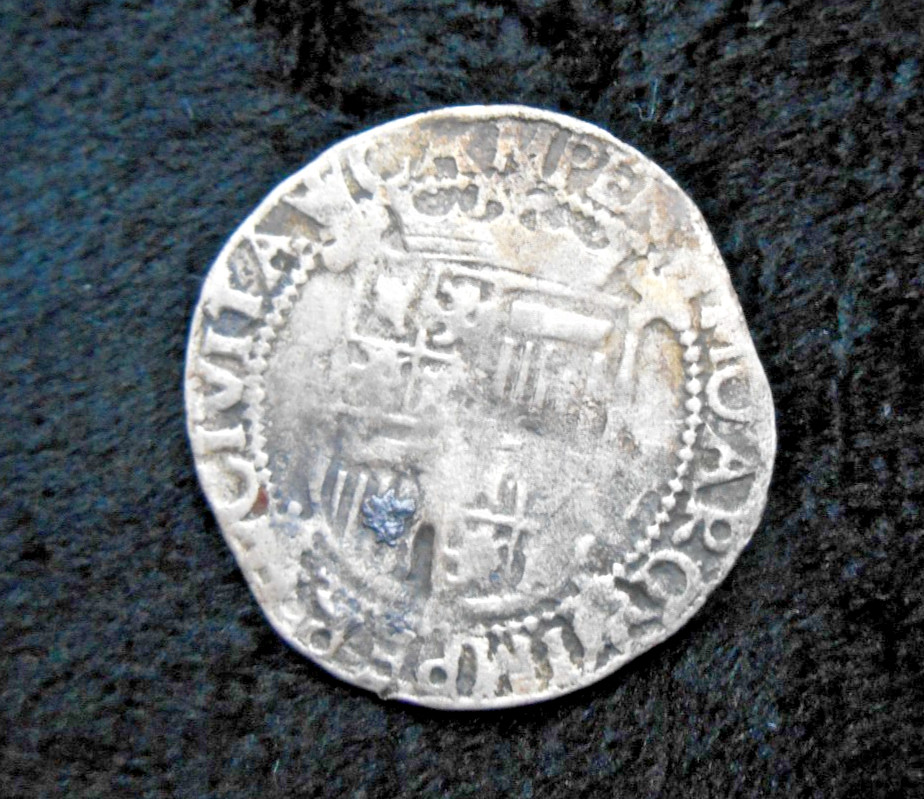 SHIPWRECK treasure SILVER 6 STUIVERS shilling coin MERESTEIN wreck 1645 VOC Indi