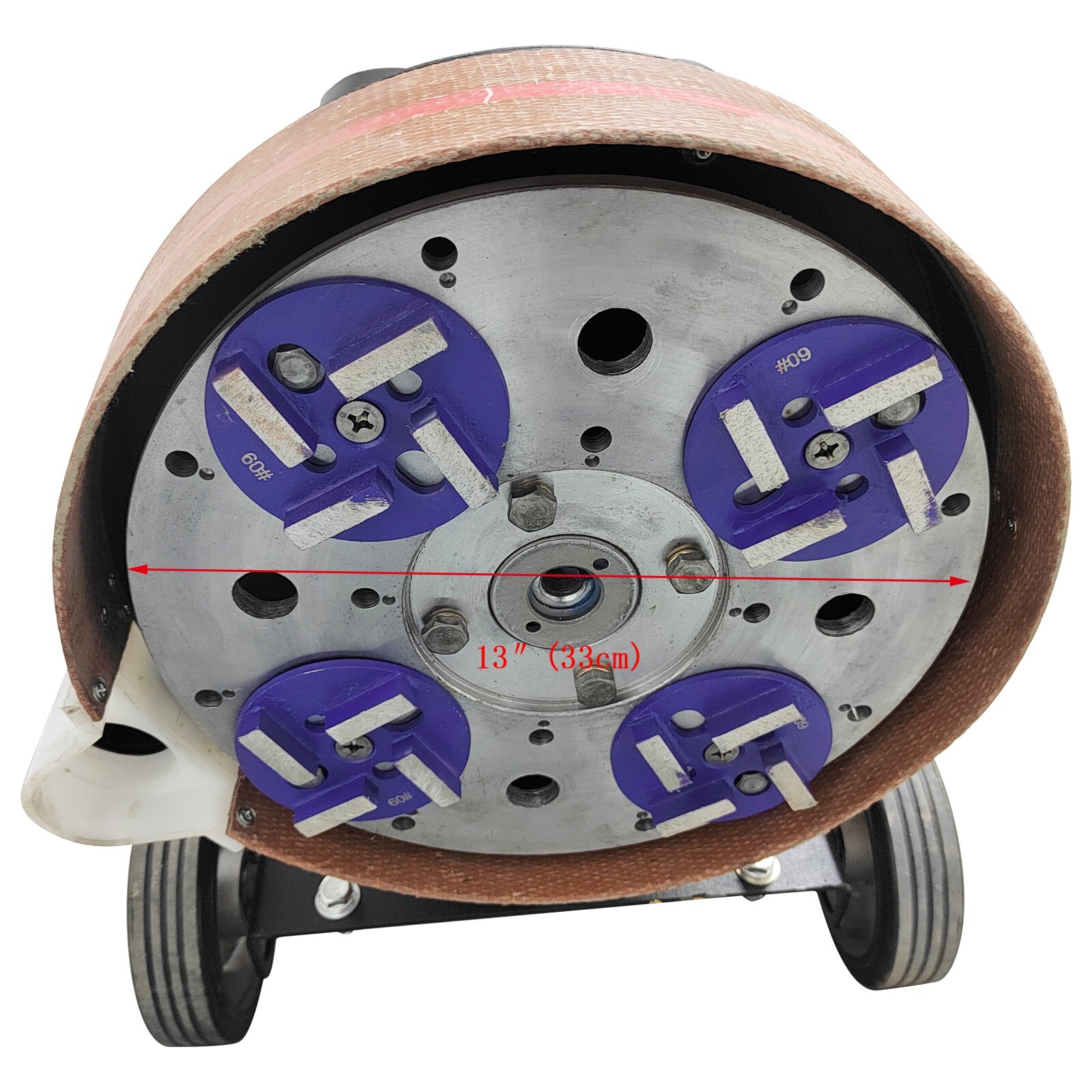 Cement Ground Grinder Floor Polishing Machine 4 Grinding Head 220V Dust-free