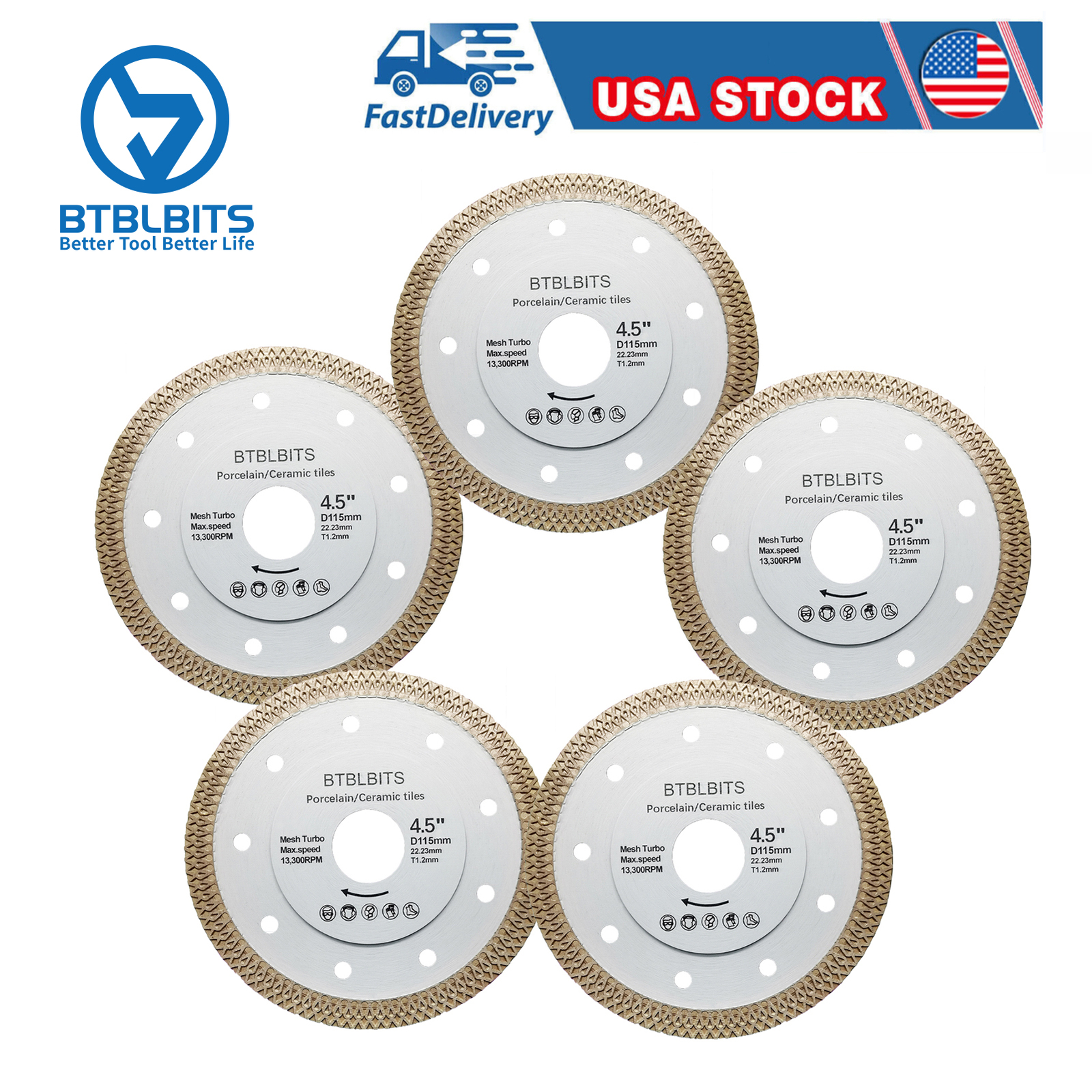 Diamond Core Drilling Bit Set Hole Saw Kit Ceramic Tile Porcelain Saw Cut Blades