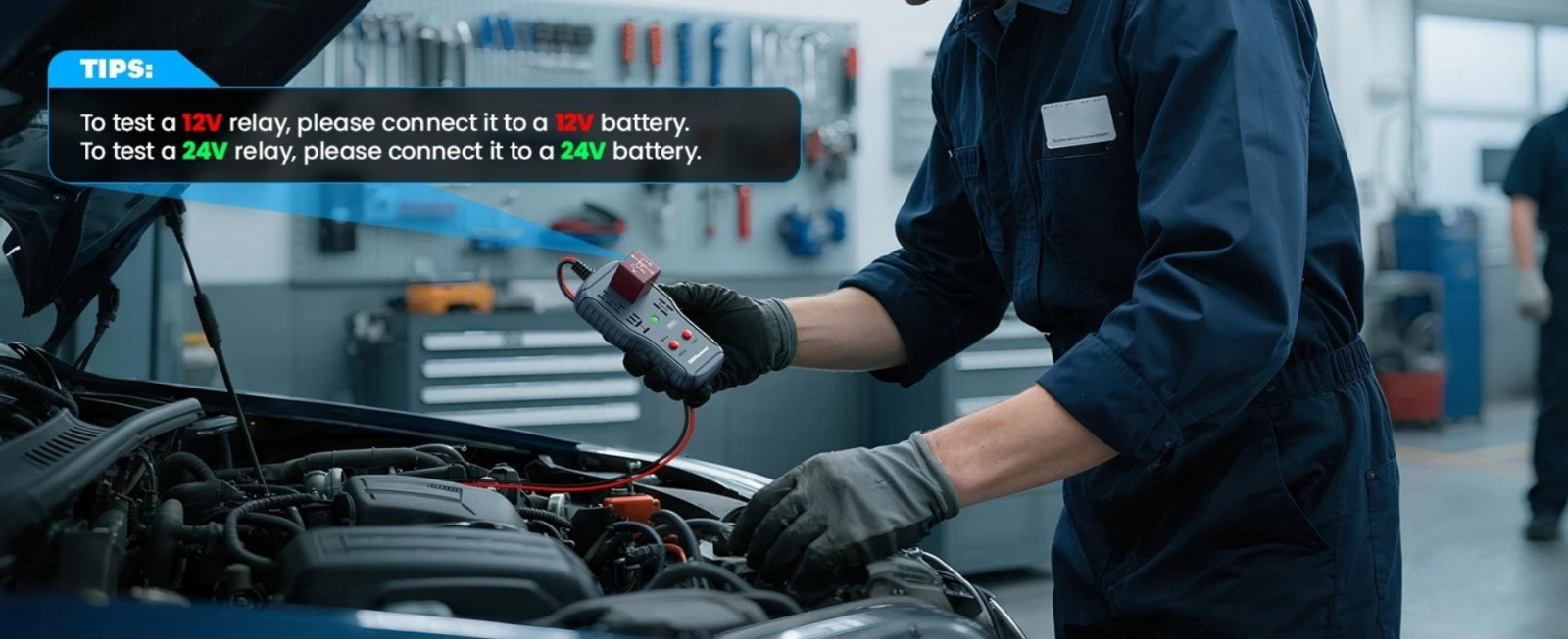 New Automotive Electronic Relay Car Relay Tester Universal 12/24V LED Indicator