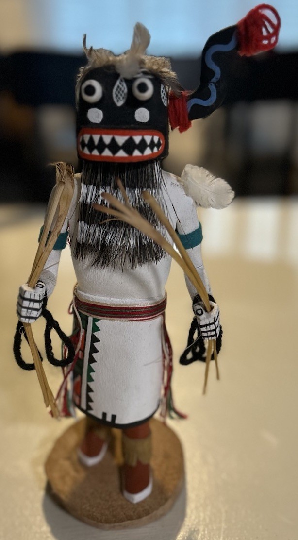 Handmade Native American Kachina Doll “Hu” Handmade/Painted Signed Alfred Reed