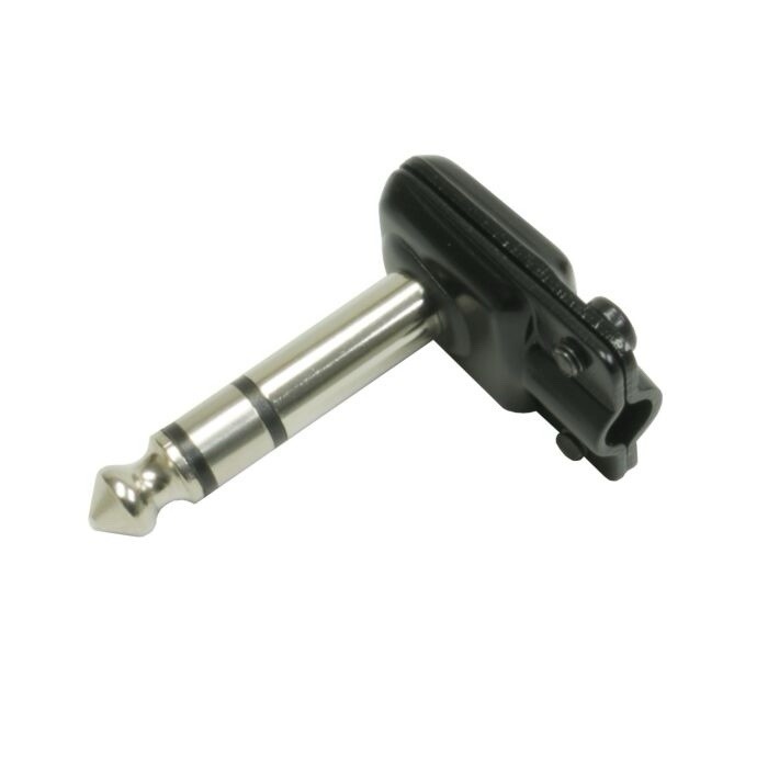 Squareplug SP550-SBK Low Profile Right Angle TRS/Stereo Plug, Black