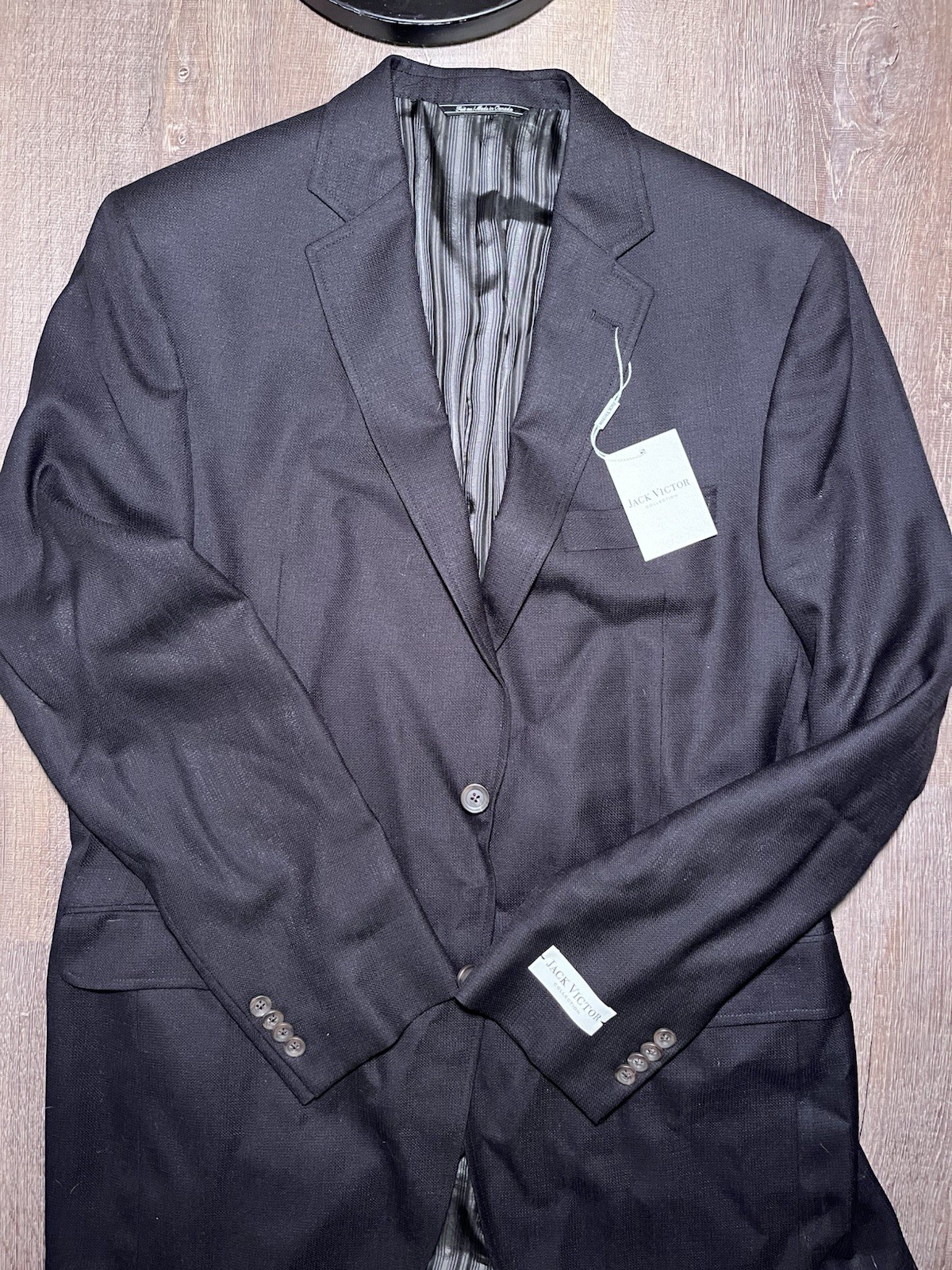 NWT Jack Victor Collection Muirwood Sport Jacket Black 42L Wool *Read