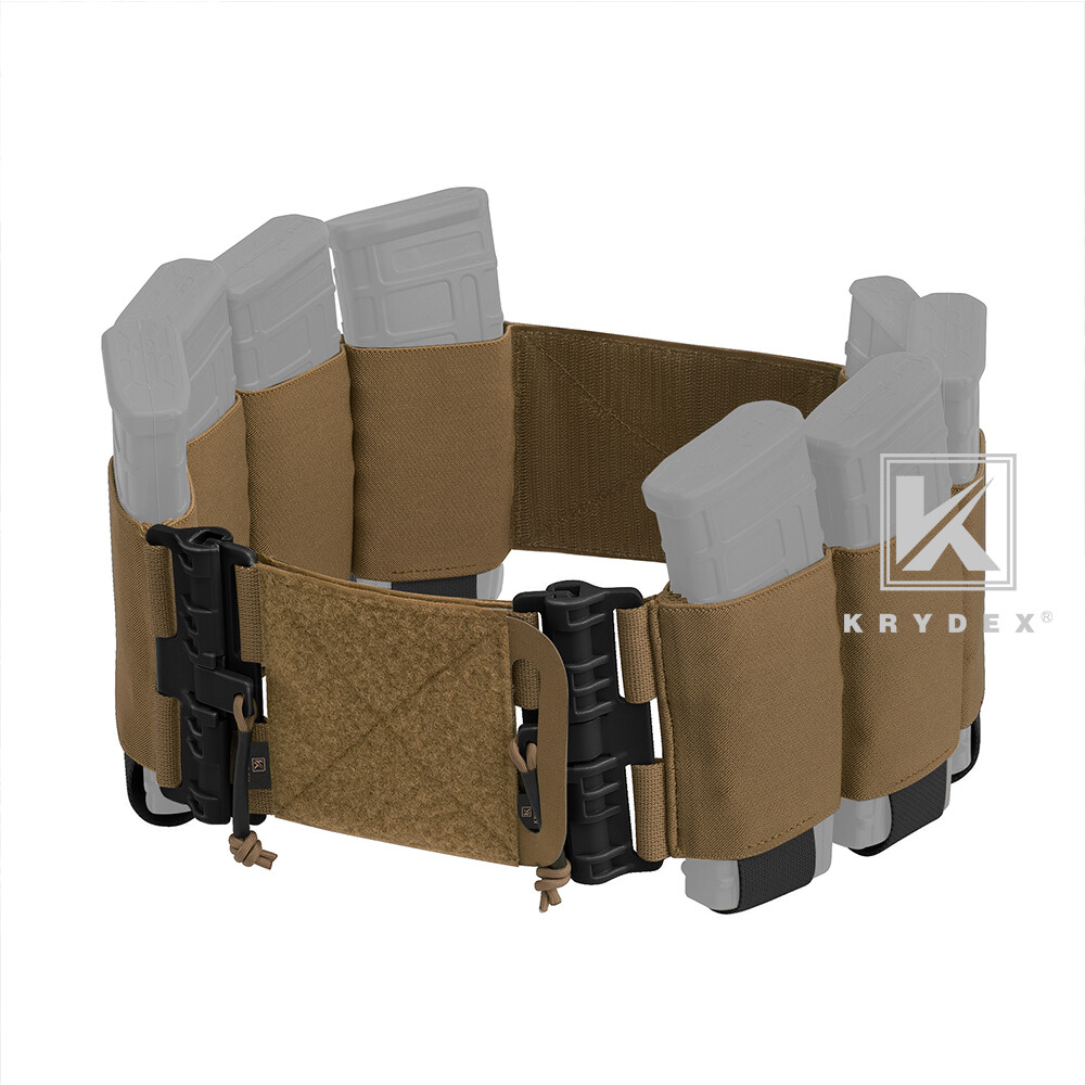 KRYDEX Elastic Carry Cummerbund Quick Release Mag Pouch for Armor Plate Carrier