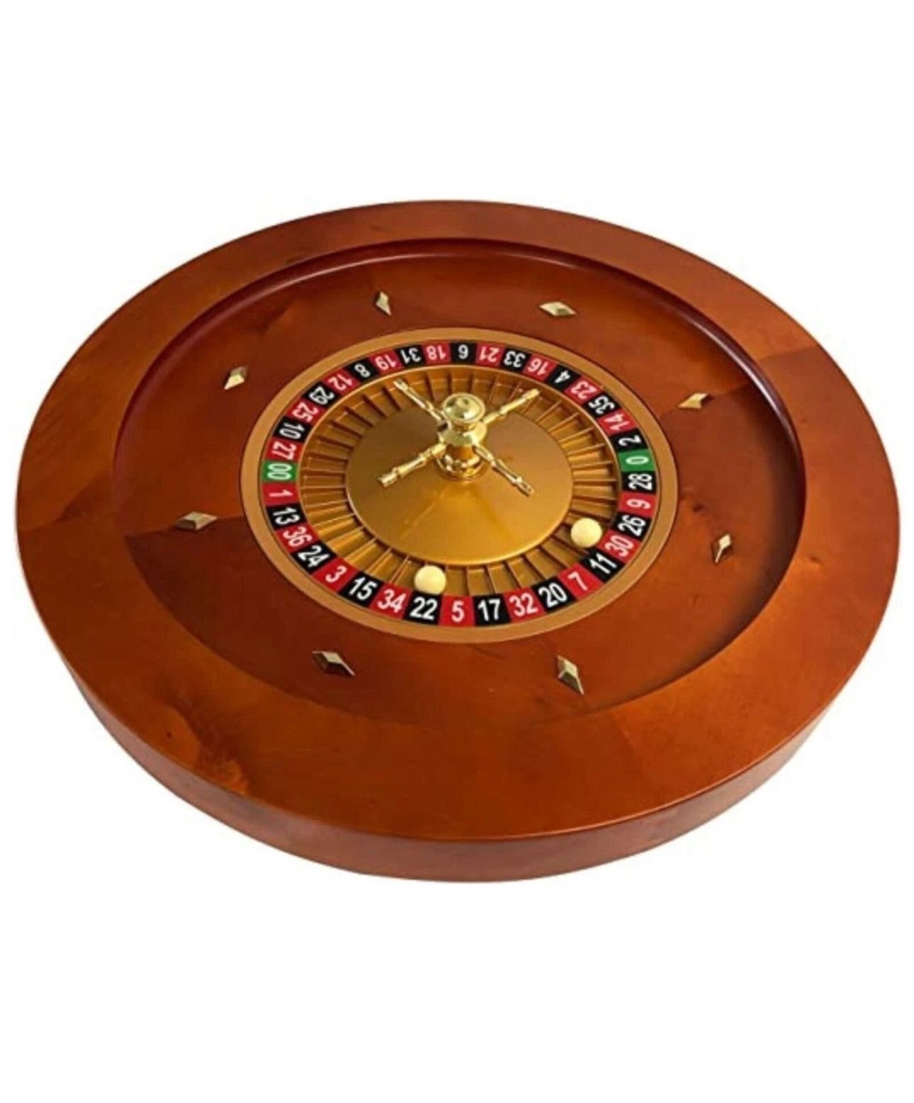 20" Solid Wood Roulette Wheel for Roulette Tables by MRC POKER