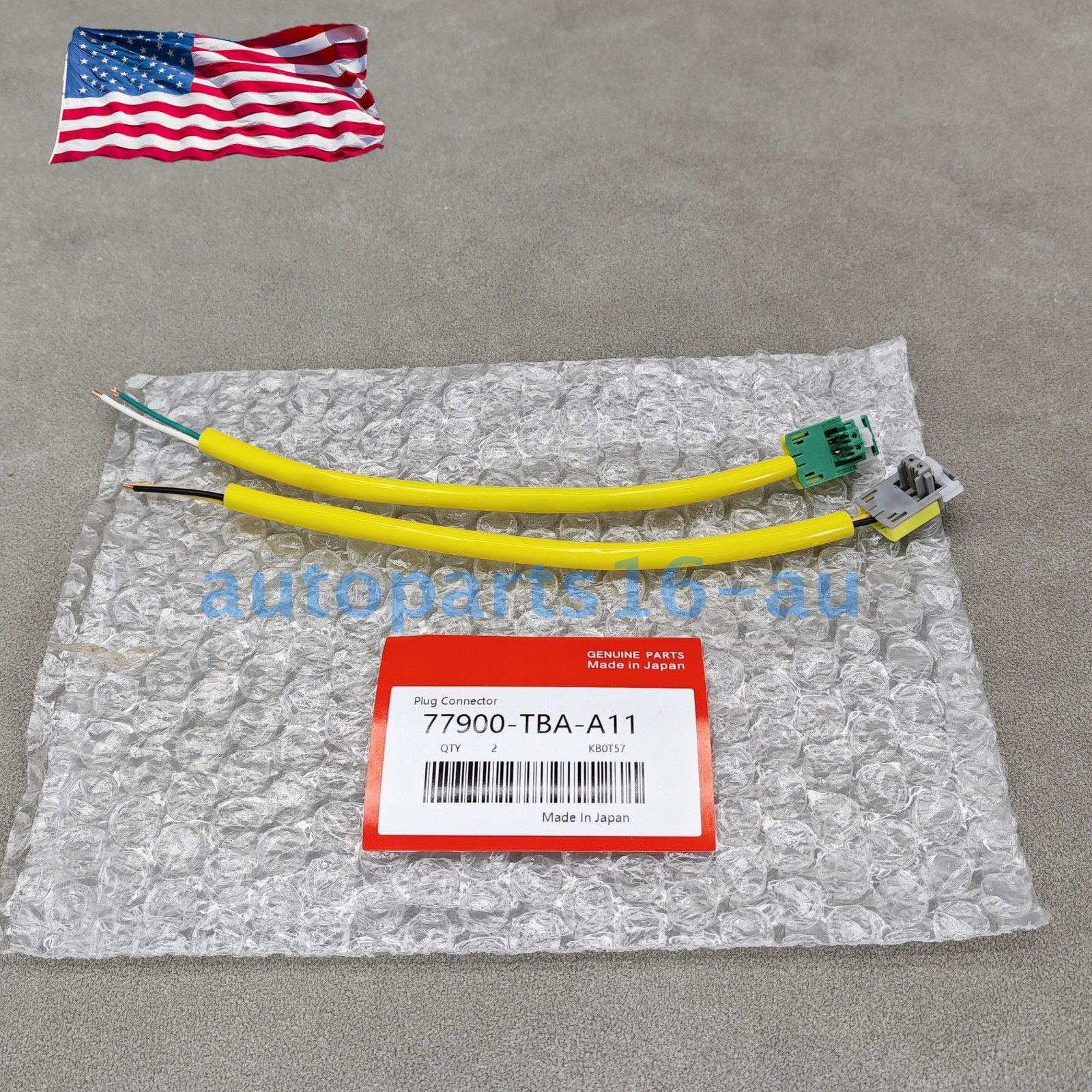 OEM 2× Driver AB Clock Spring Plug Connector For Honda Civic 16-19 77900TBAA11