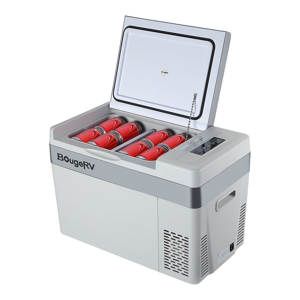 BougeRV 30QT (28L) Car Refrigerator Compressor Cooling 12/24V DC 110-240V AC