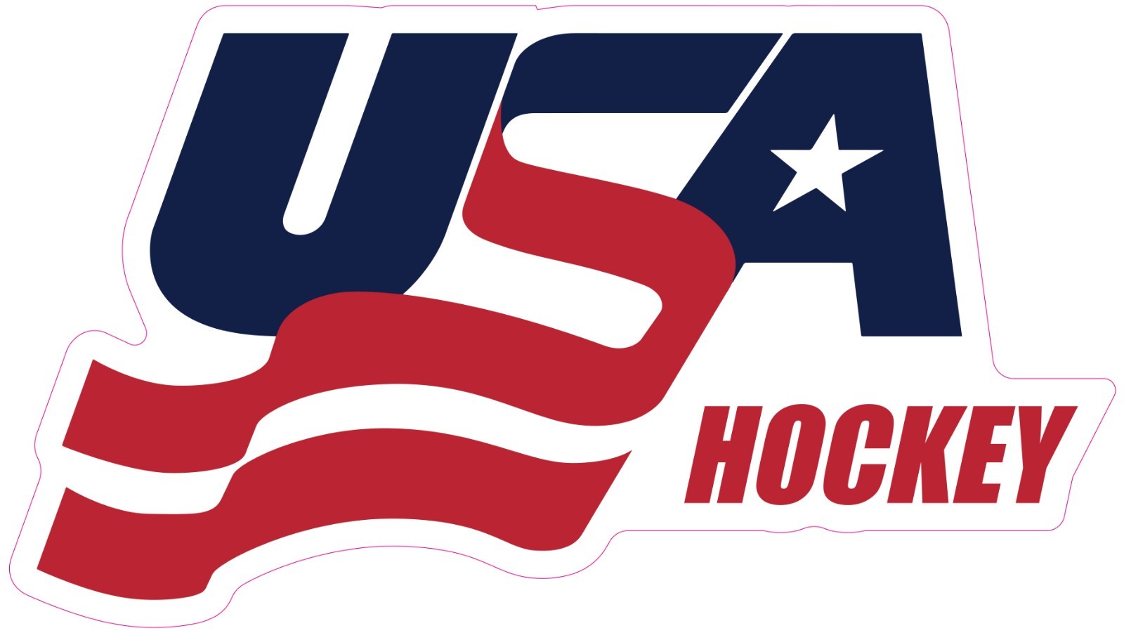 (NOT A SEW ON PATCH) United States Hockey HTV Heat Transfer Vinyl Iron On