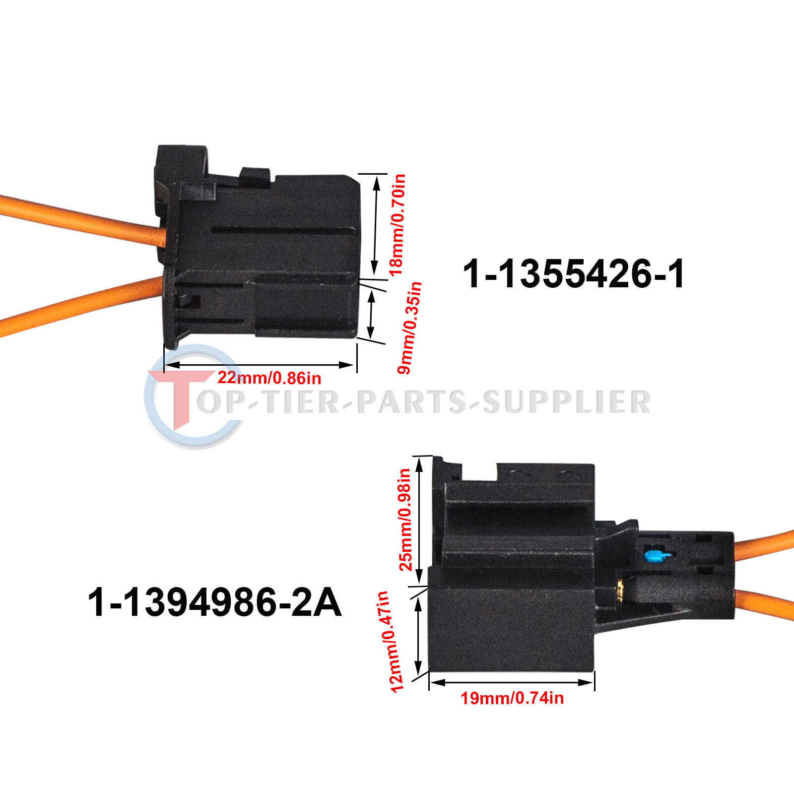 2 pairs MOST fiber optic loop bypass MALE & FEMALE kit adapter For MERCEDES BMW